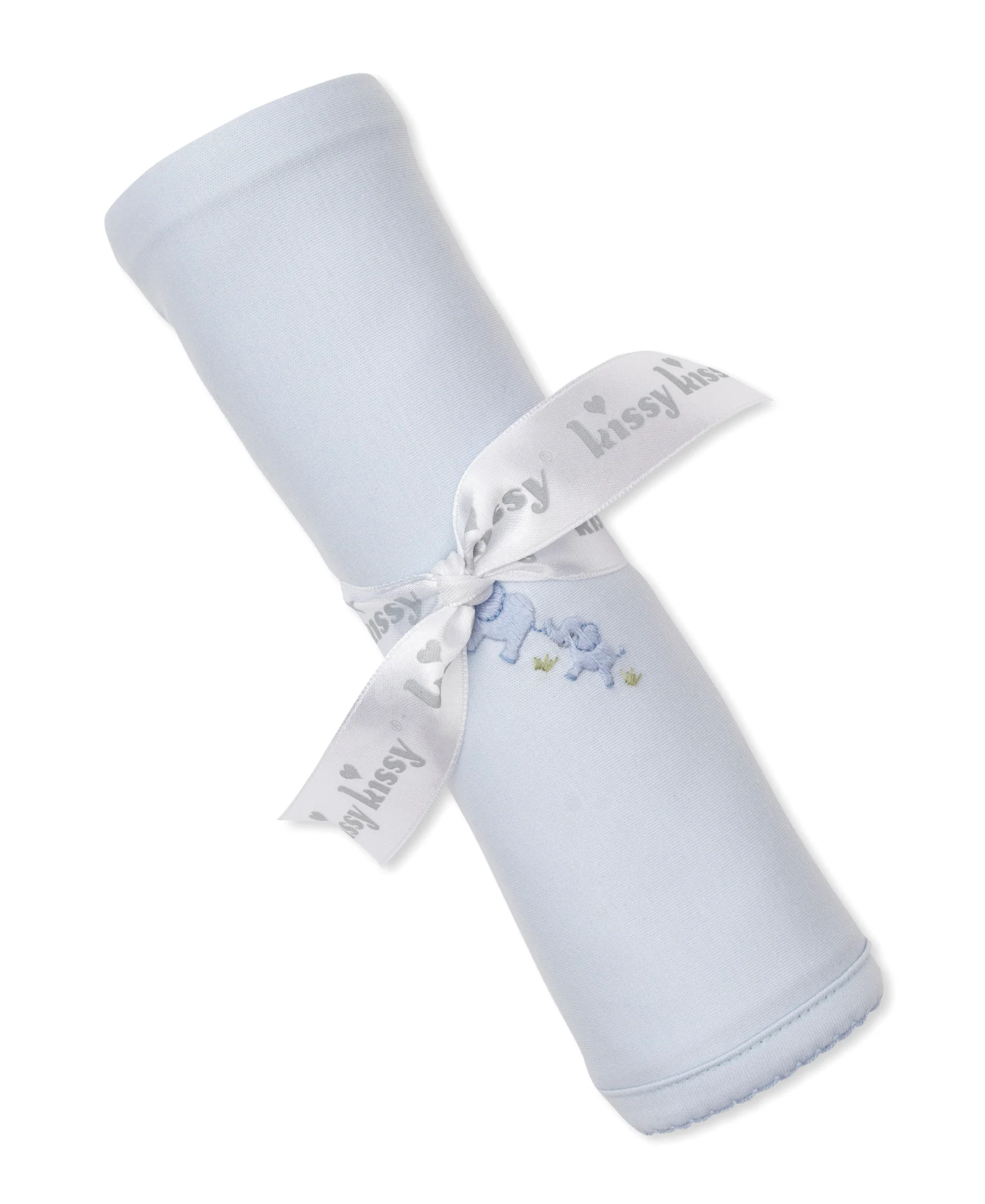 Premier Elephant Esprit Blue Hand Emb. Blanket - Image 2