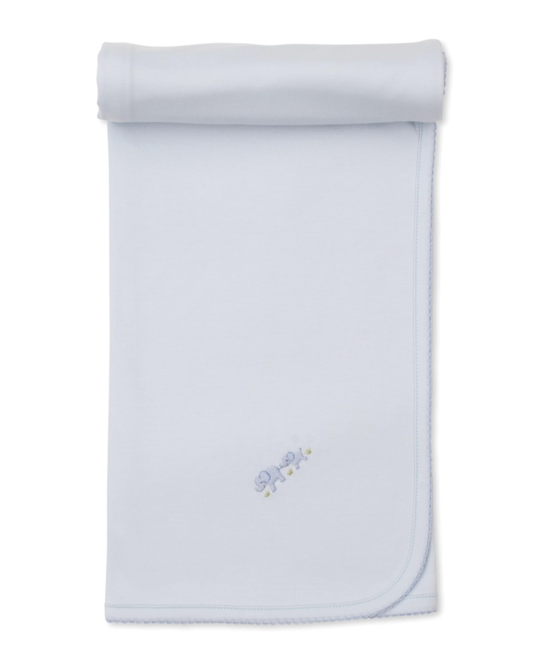 Premier Elephant Esprit Blue Hand Emb. Blanket - Image 3