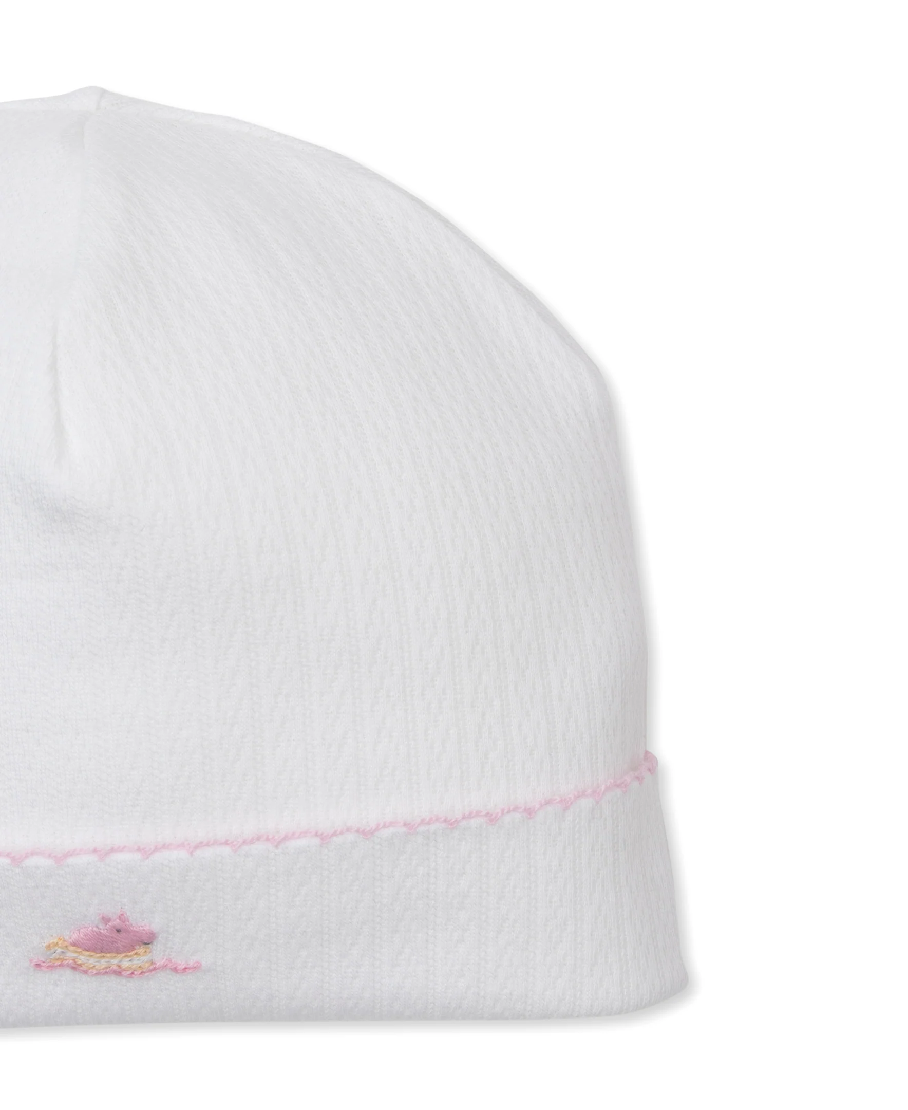 Premier Noah's Ark White/Pink Hand Emb. Hat - Image 2