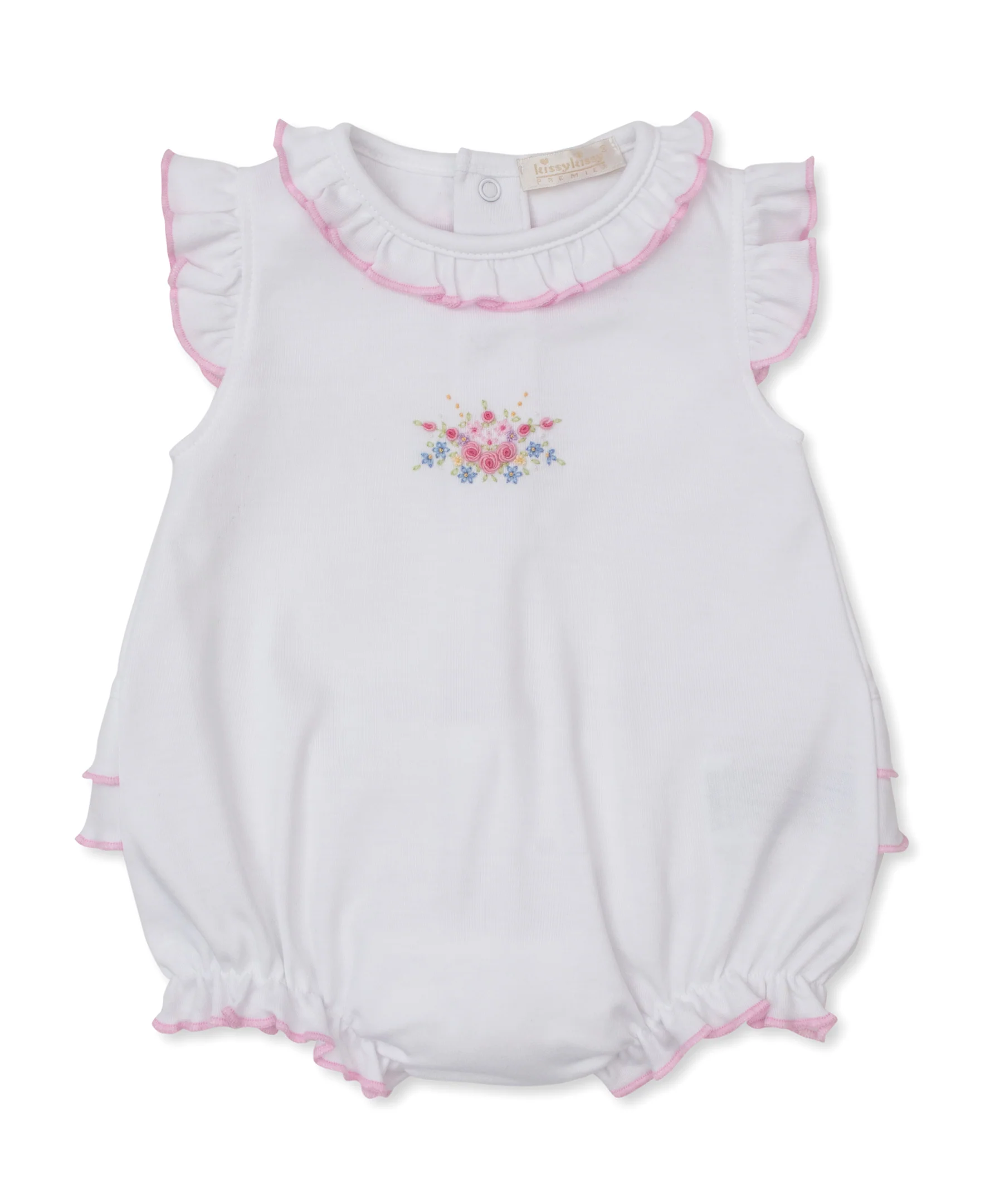 Premier Pastel Gardens White/Pink Hand Emb. Bubble - Image 2