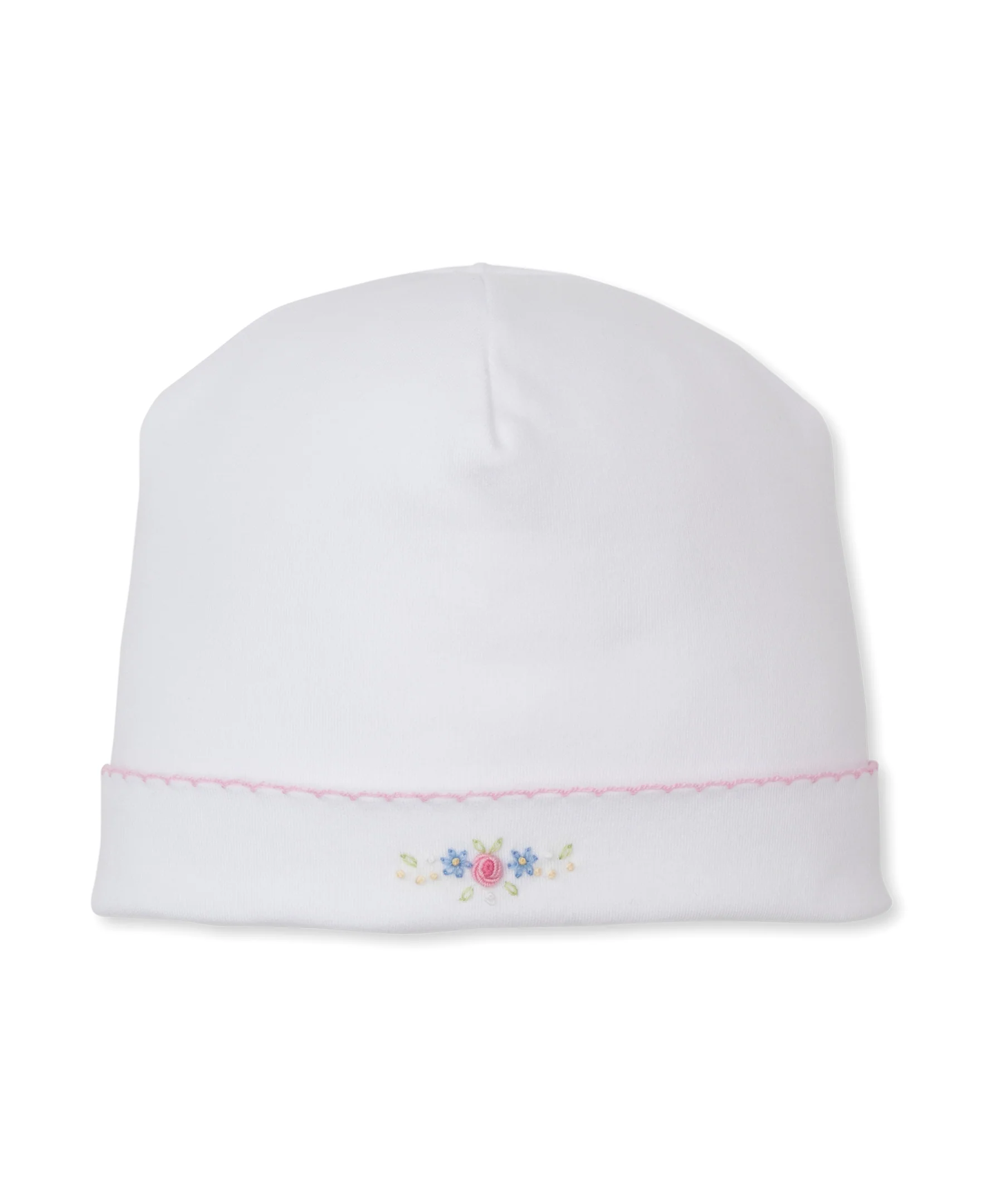 Premier Pastel Gardens White/Pink Hand Emb. Hat - Image 3