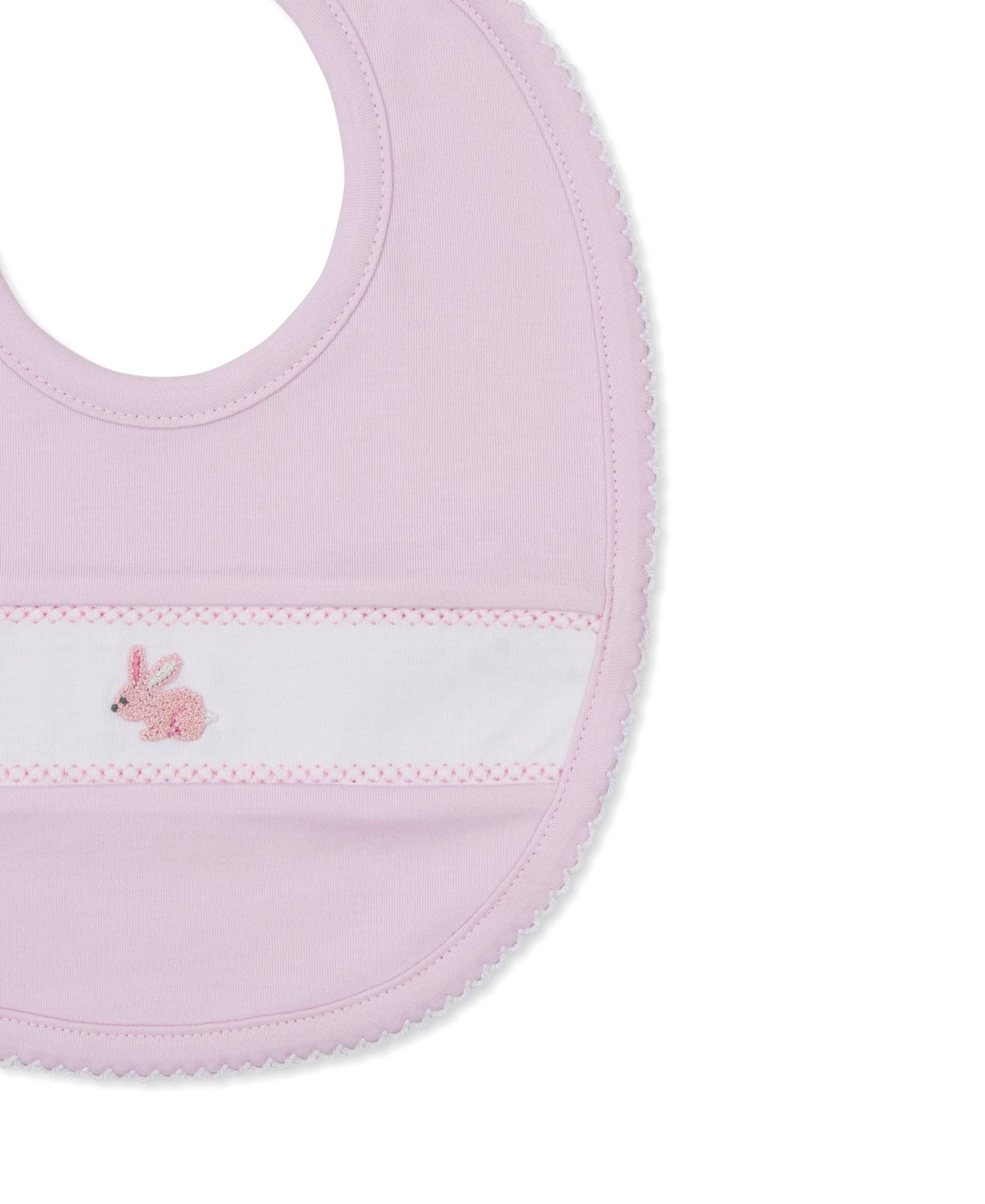 Premier Springtime Bunny Fun Pink Hand Emb. Bib - Image 2