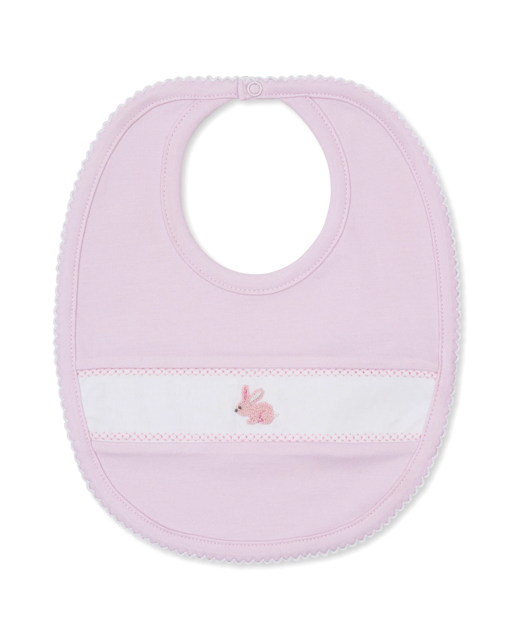 Premier Springtime Bunny Fun Pink Hand Emb. Bib - Image 3