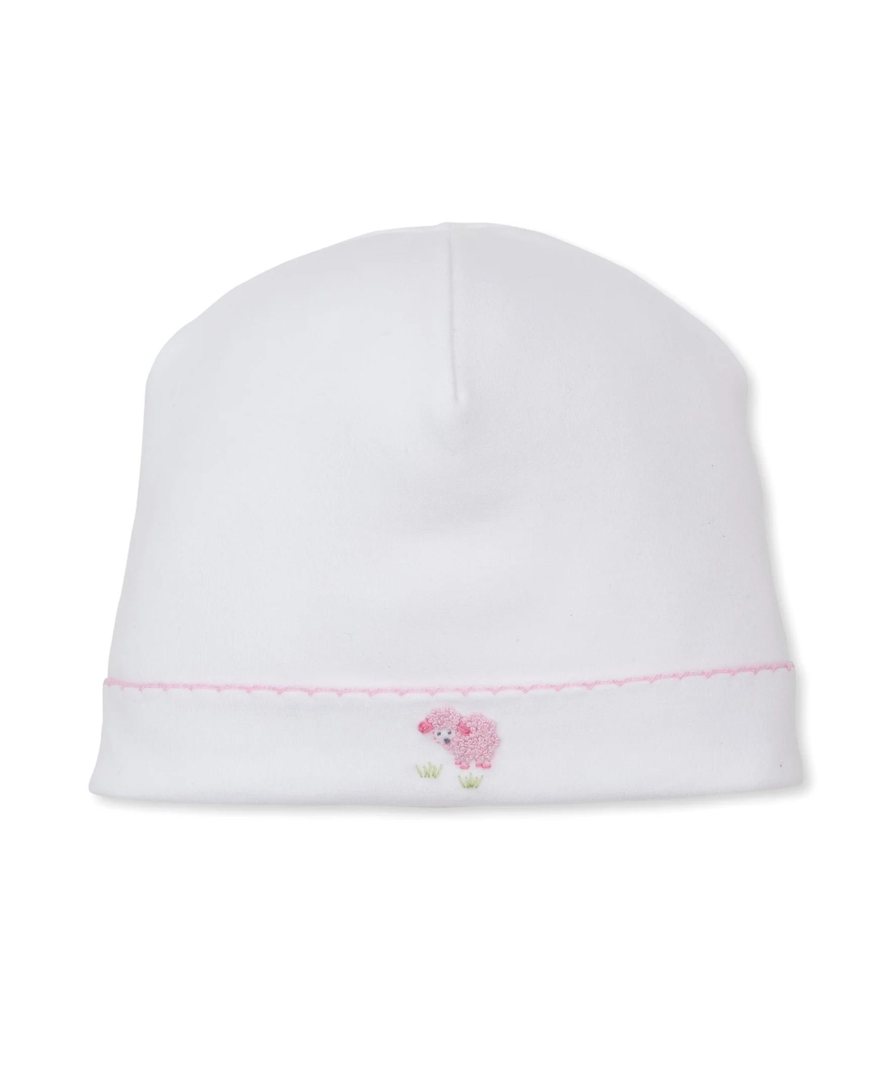 Premier Sweet Sheep White/Pink Hand Emb. Hat