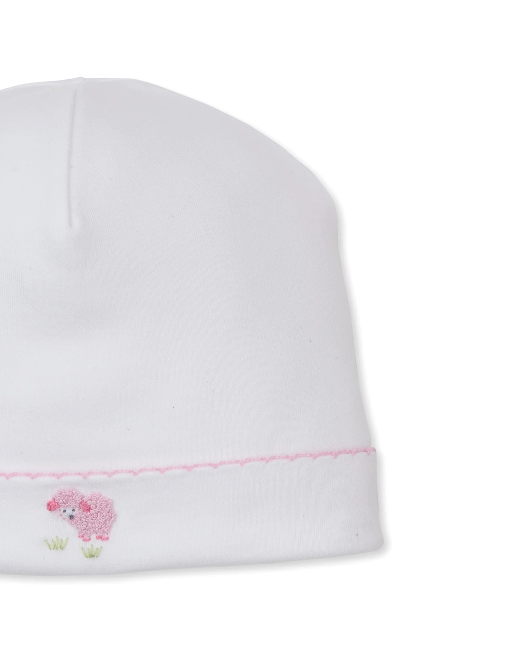 Premier Sweet Sheep White/Pink Hand Emb. Hat - Image 2