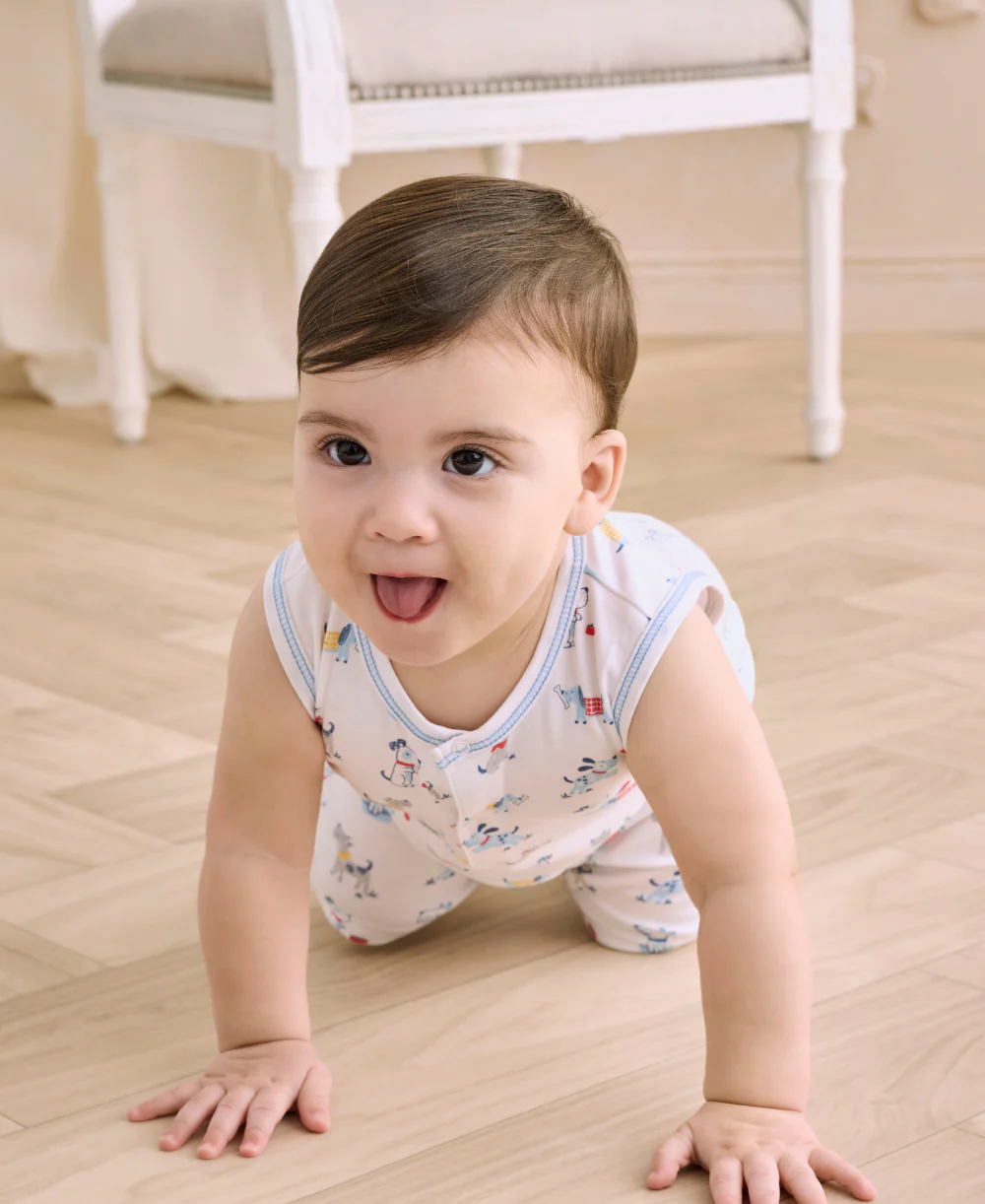 Puppy Patch Sleeveless Playsuit