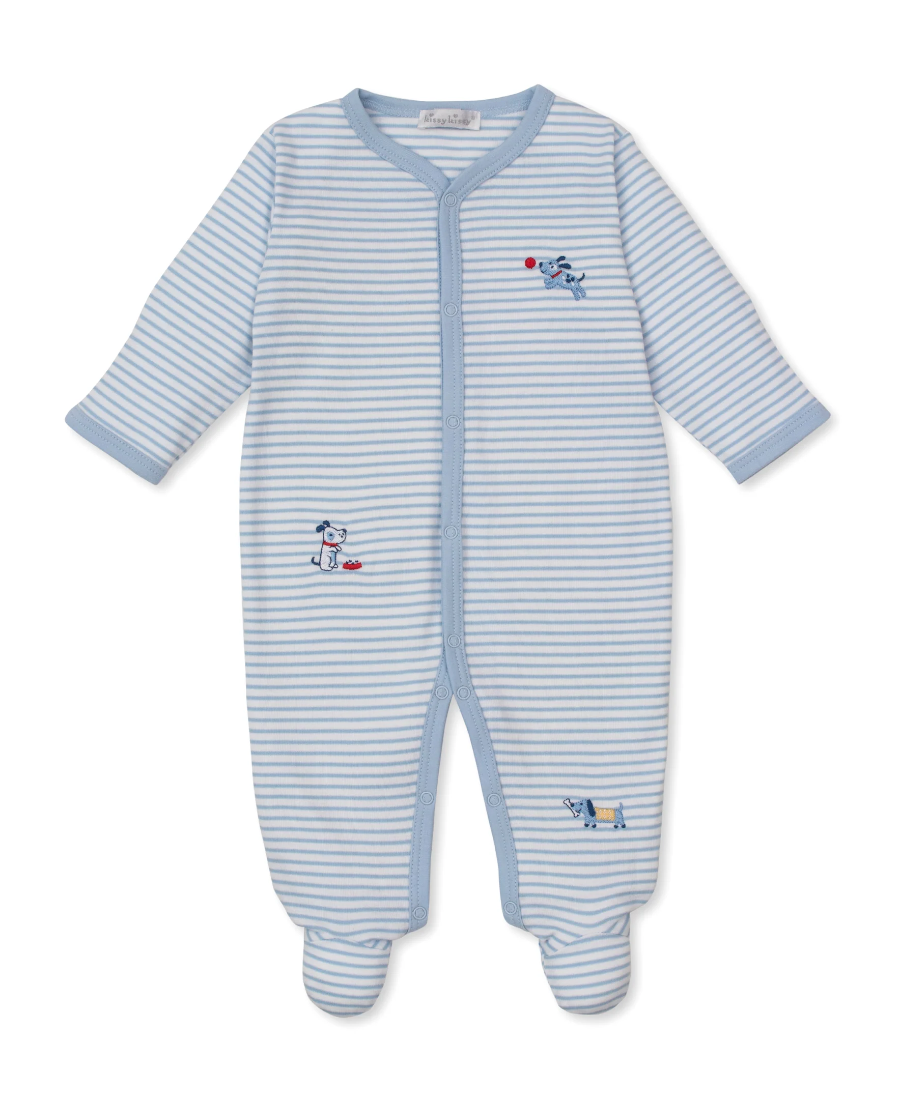 Puppy Patch Stripe Footie