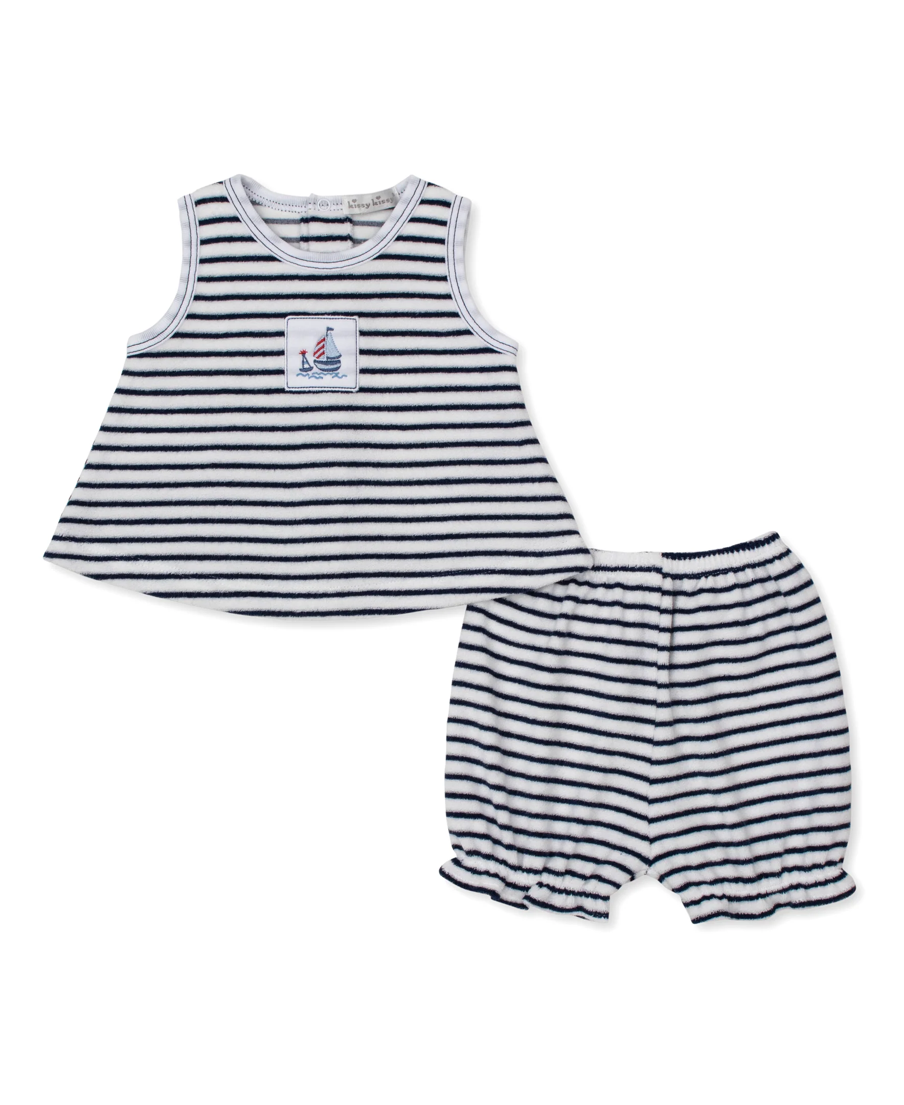 Red, White, & Blue Regatta Terry Sunsuit Set - Image 2