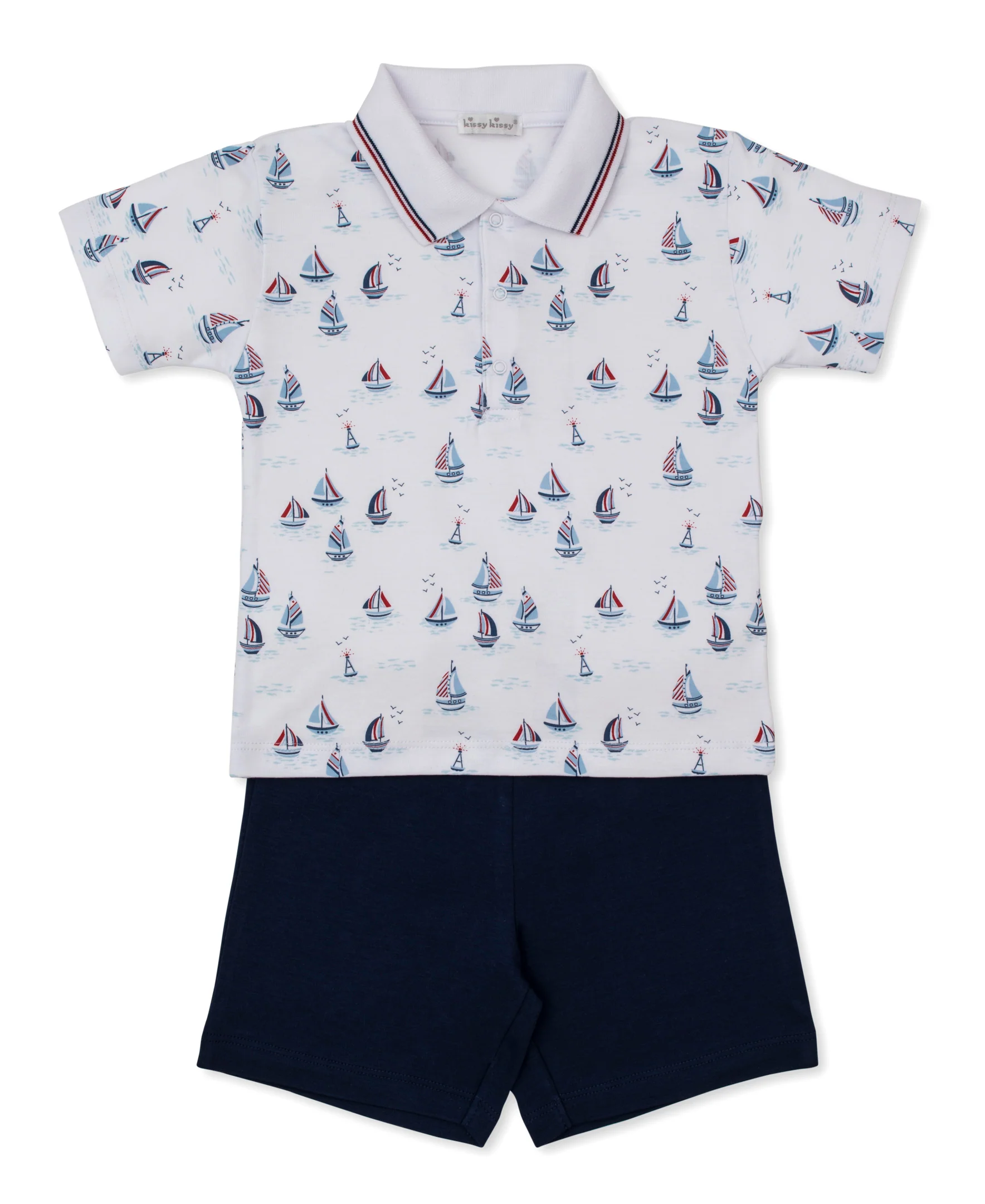 Red, White, & Blue Regatta Toddler Bermuda Set - Image 3