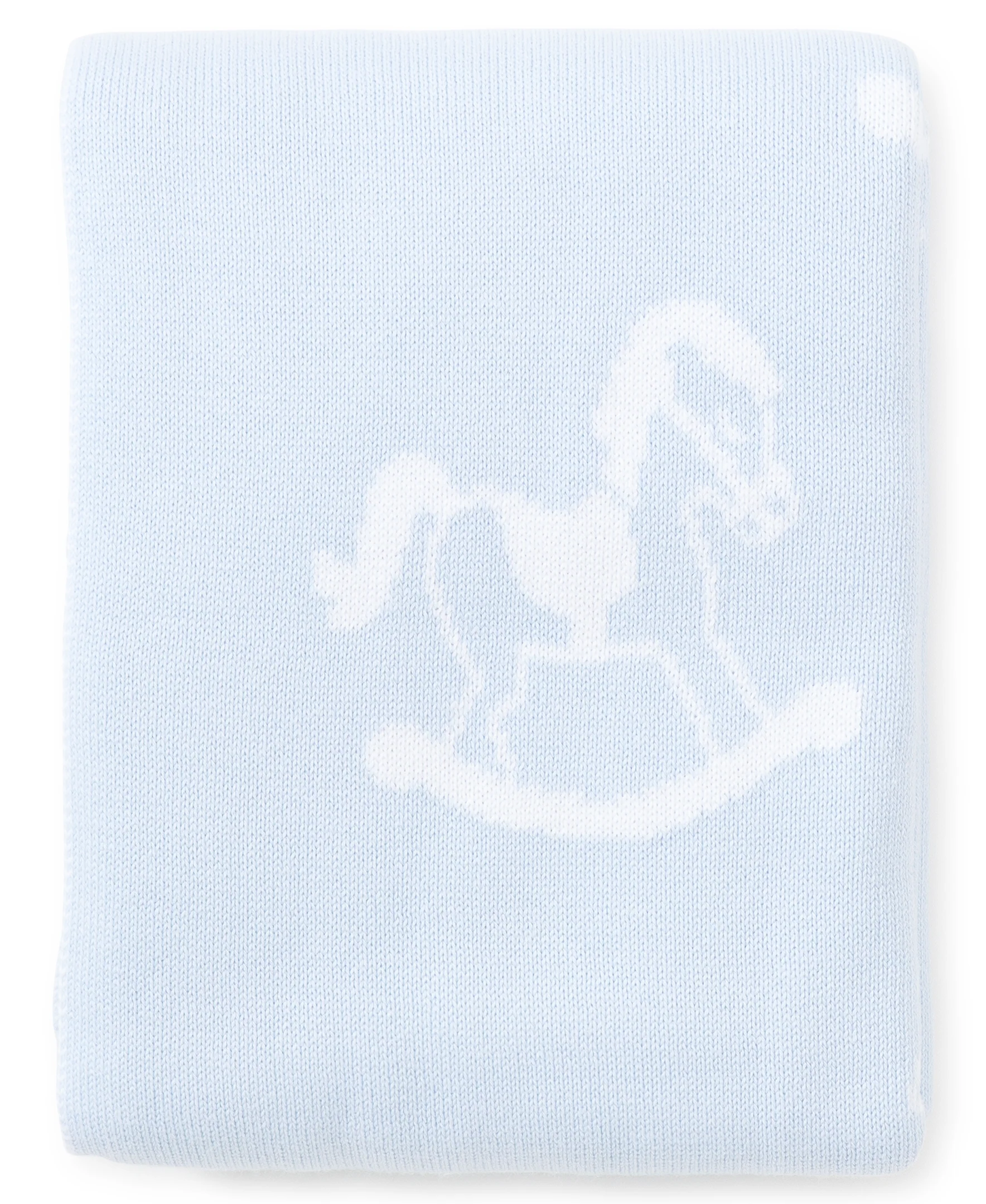 Blue Rocker Knit Novelty Blanket