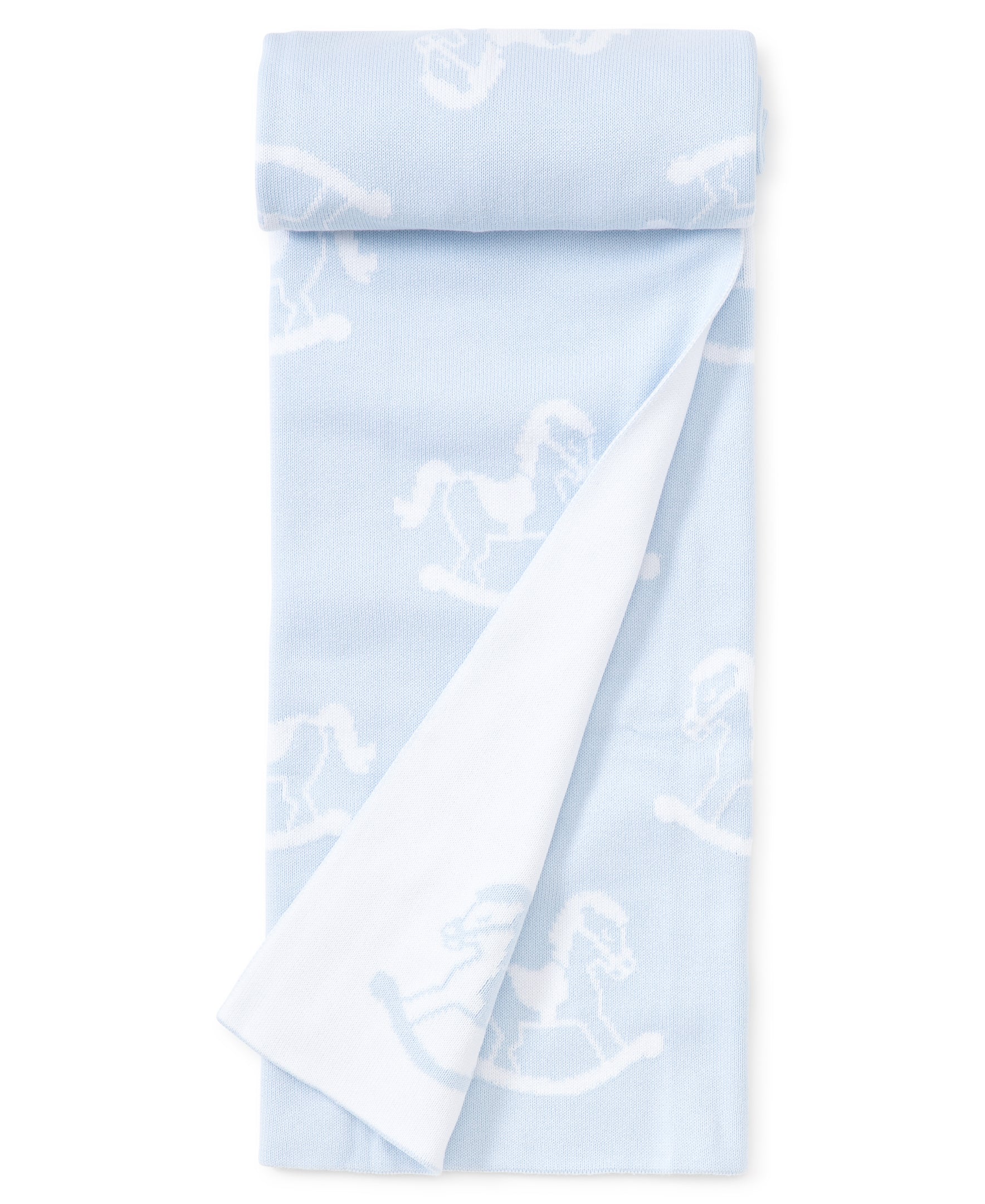 Blue Rocker Knit Novelty Blanket - Image 3