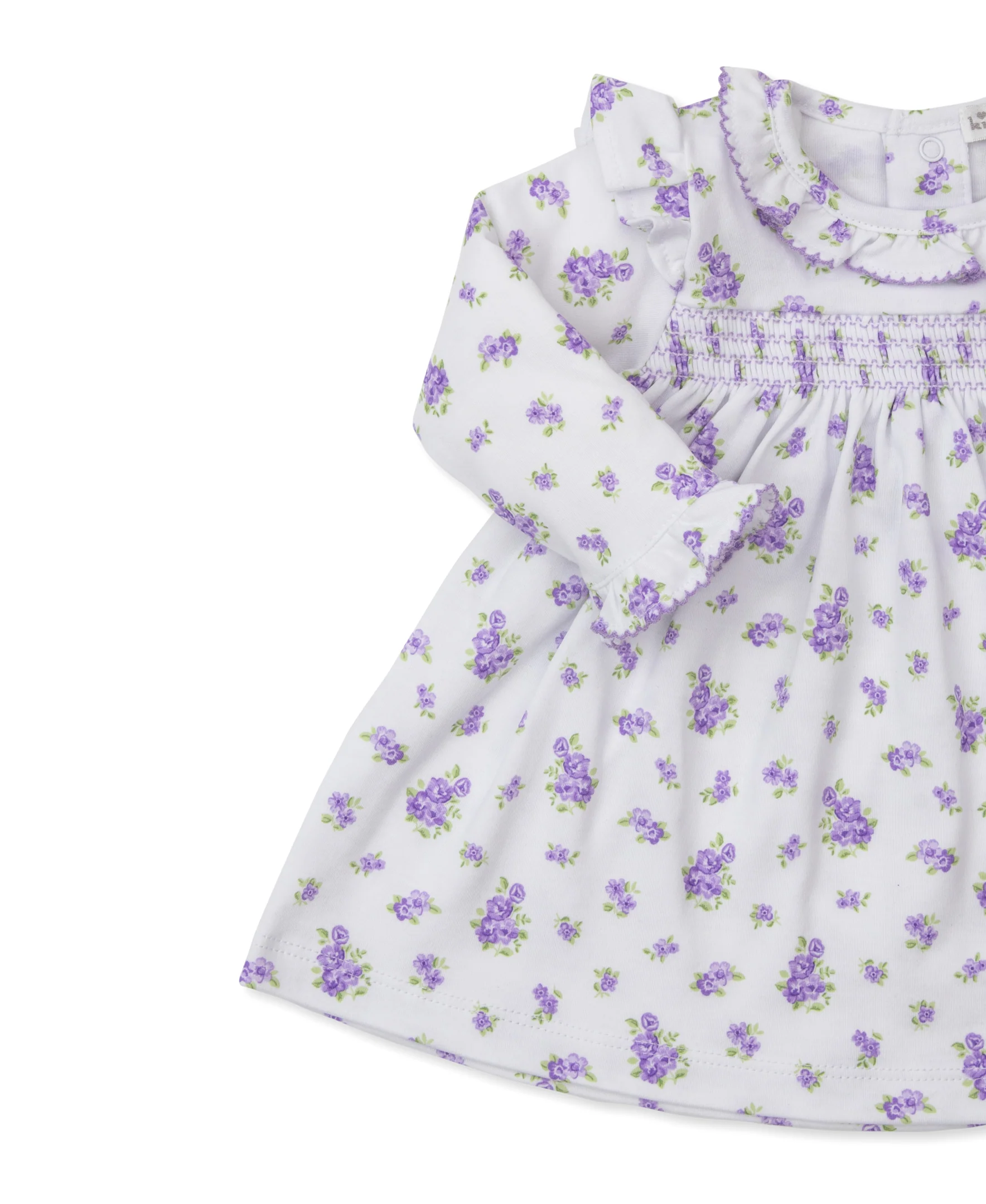 Roses and Blooms Lilac Smocked Dress Set - Image 2