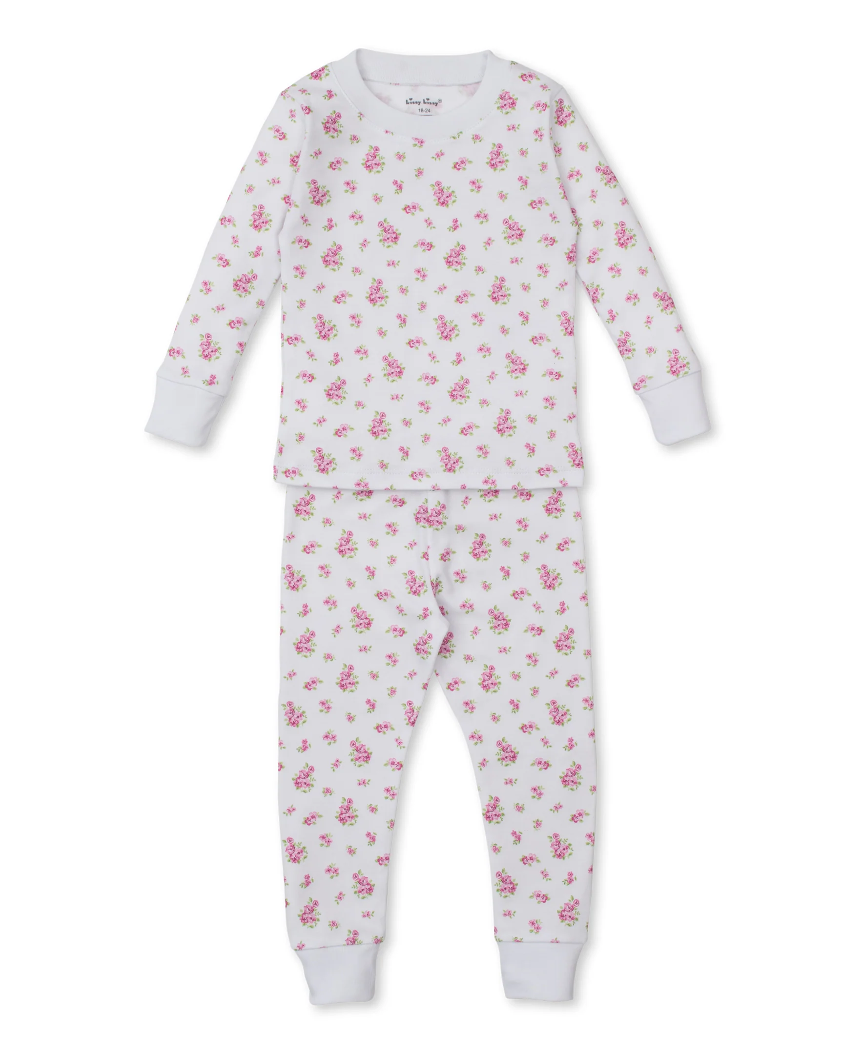 Roses and Blooms Pink Toddler Pajama Set