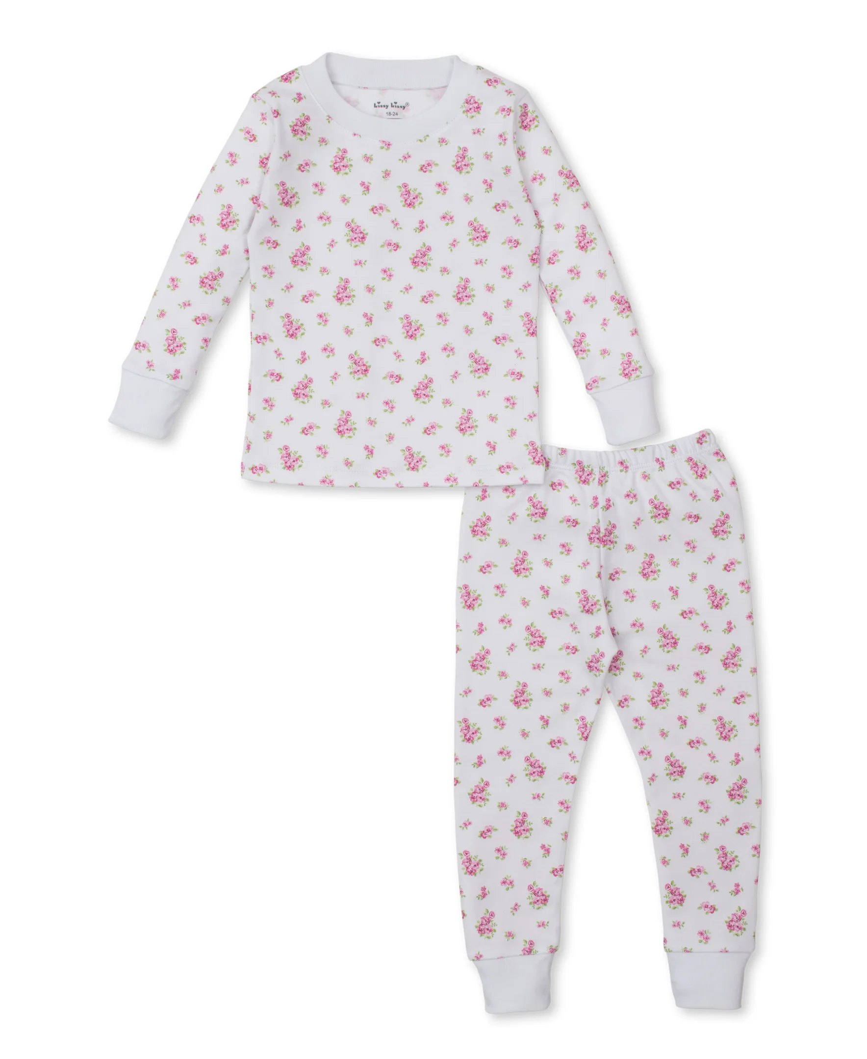 Roses and Blooms Pink Toddler Pajama Set - Image 2