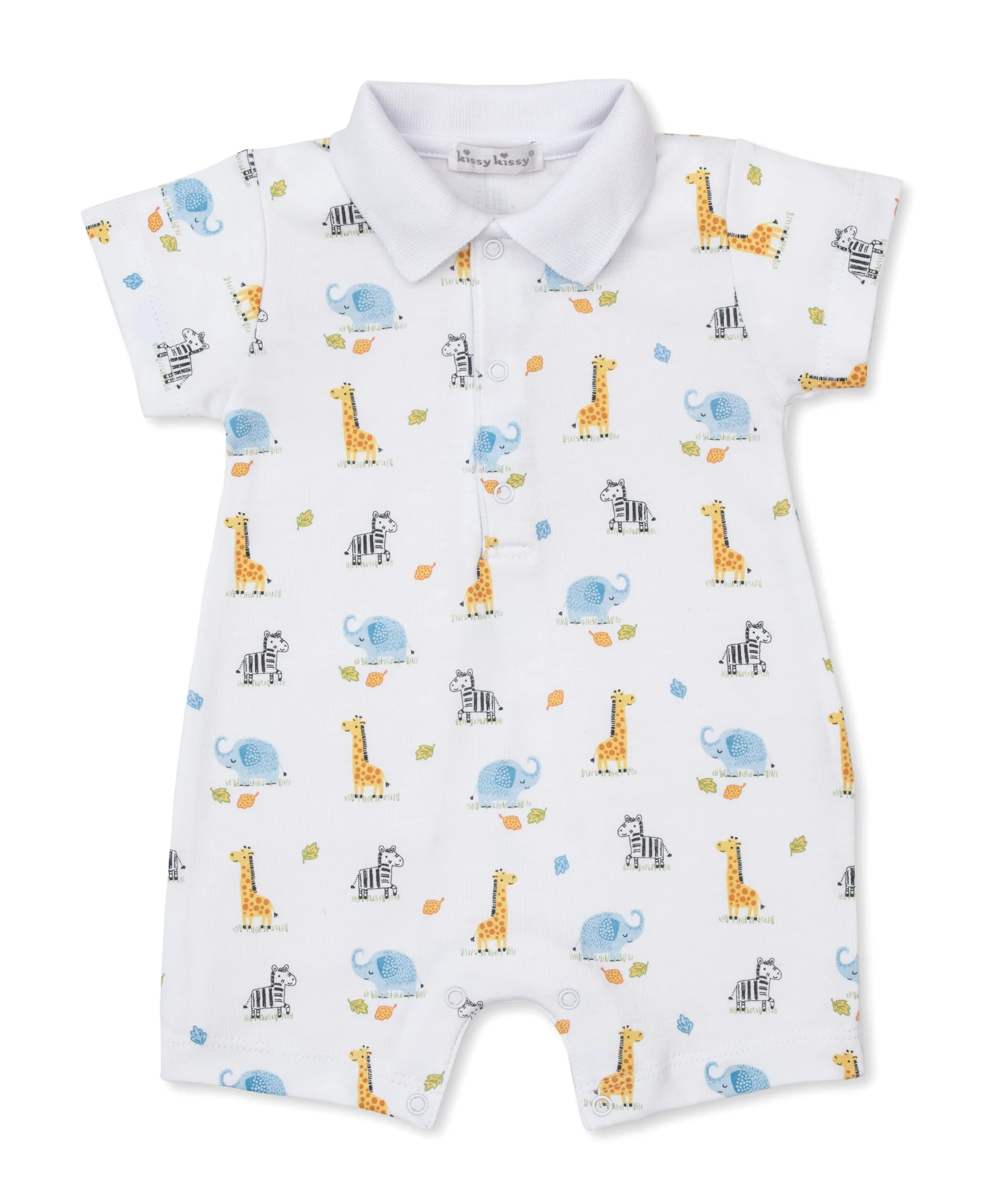 Safari Bunch Short Playsuit w/ Collar