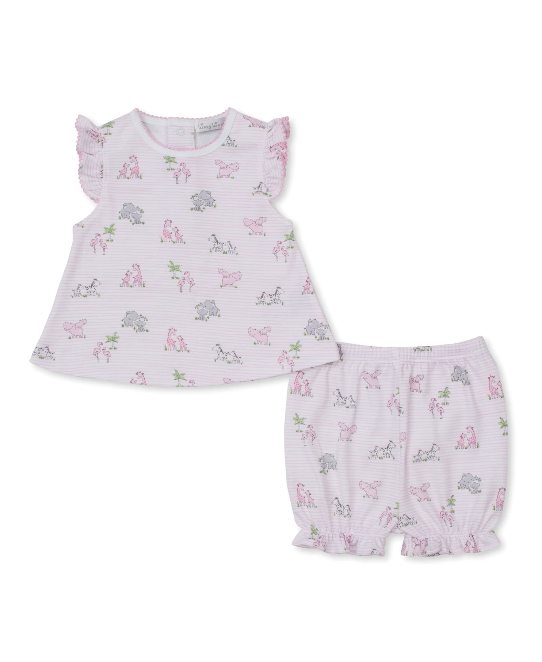 Safari Party Pink Sunsuit Set - Image 3