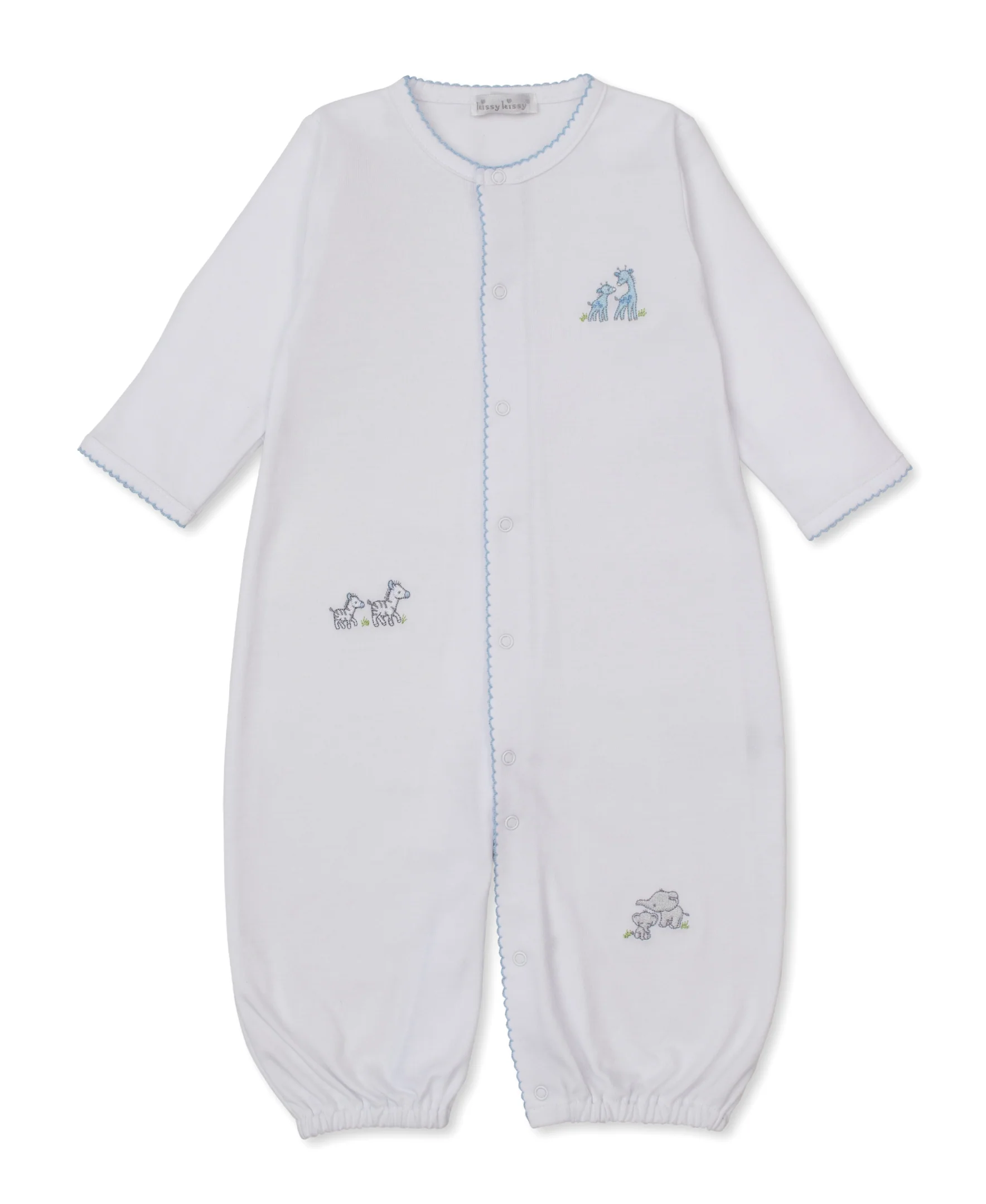 Safari Party White/Blue Convertible Gown - Image 2