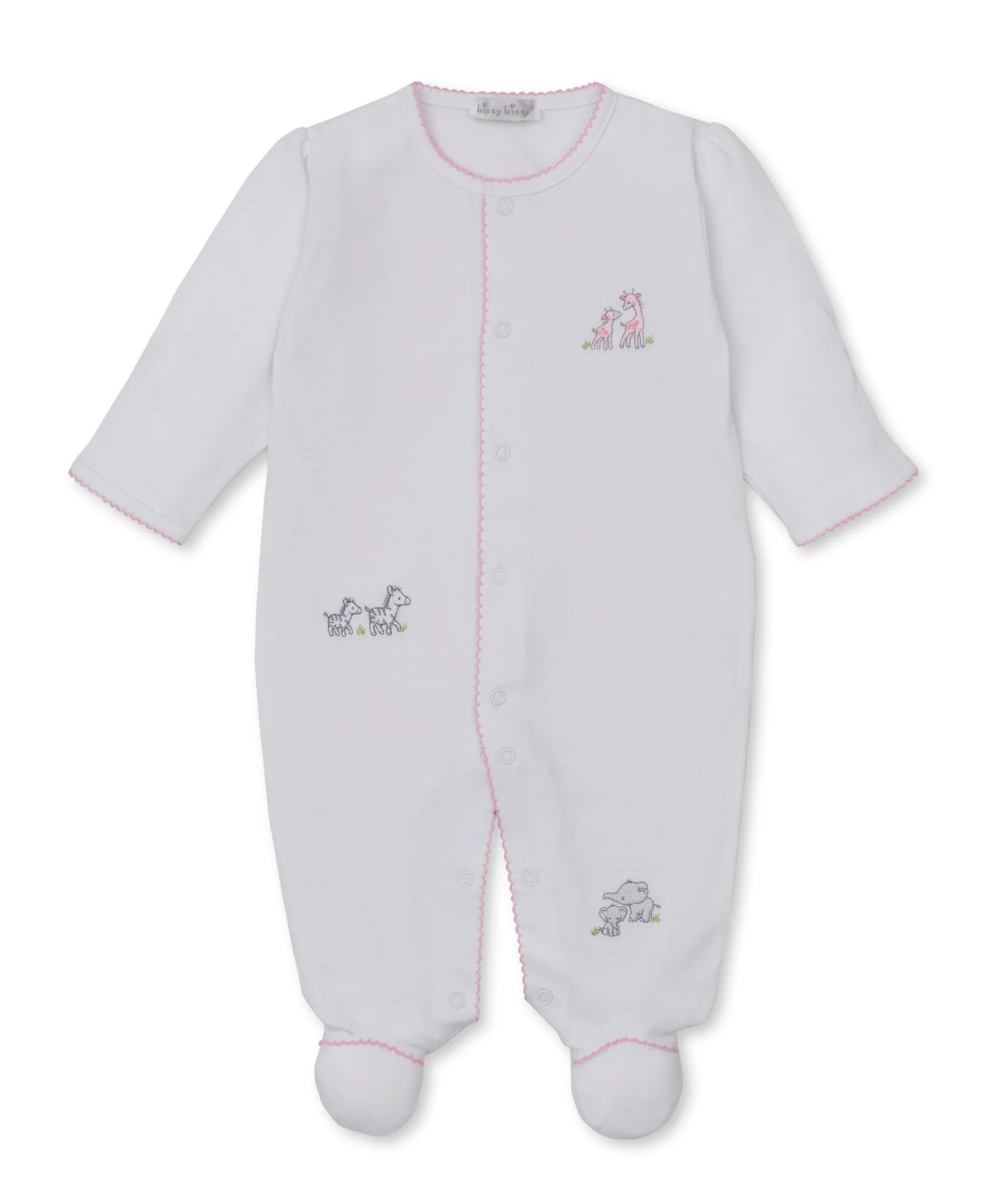 Safari Party White/Pink Footie