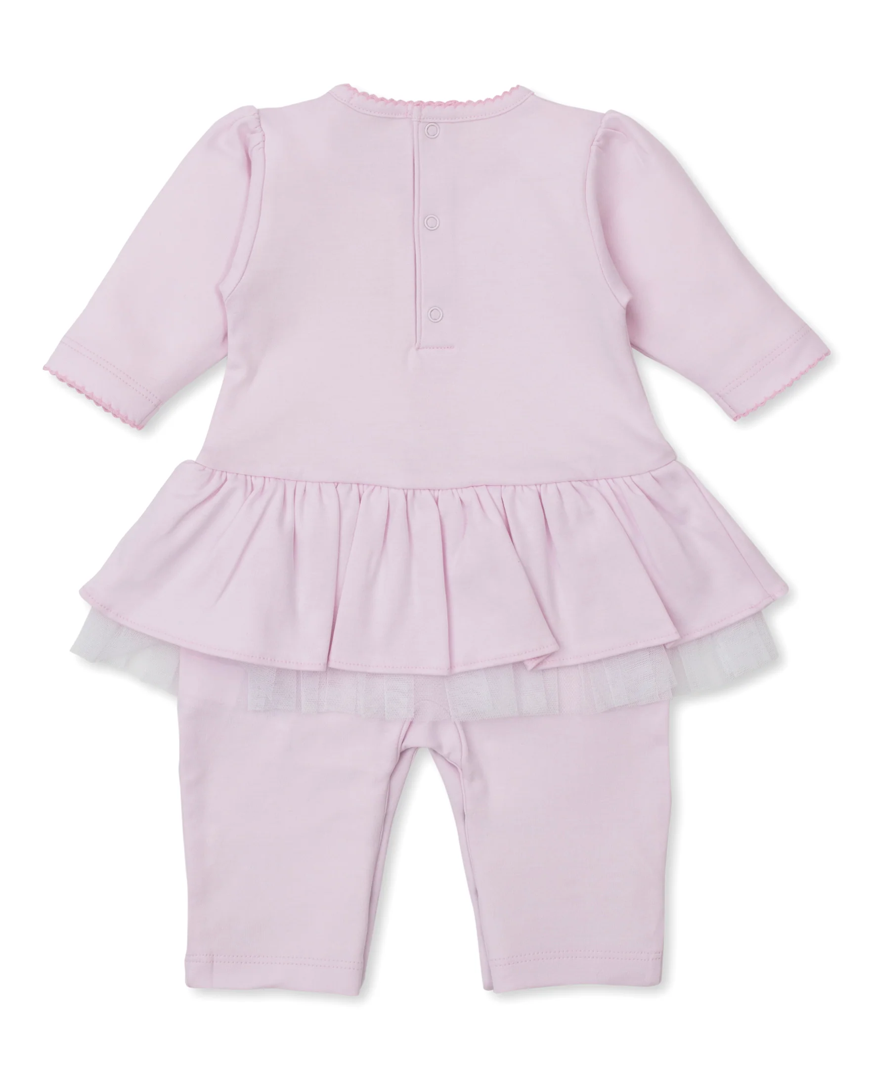 SCE Rose Blooms Pink Hand Emb. Playsuit - Image 2