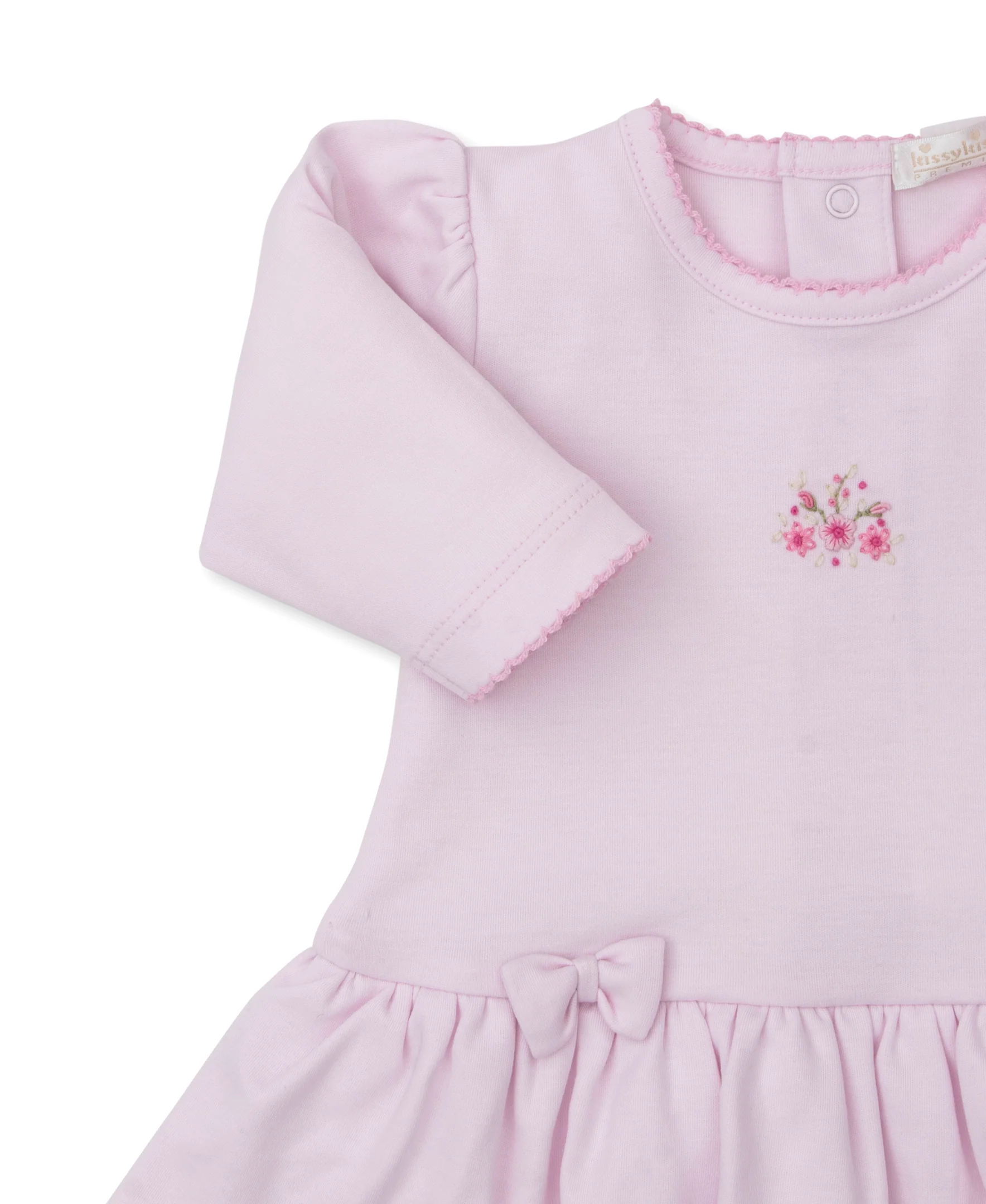 SCE Rose Blooms Pink Hand Emb. Playsuit - Image 3