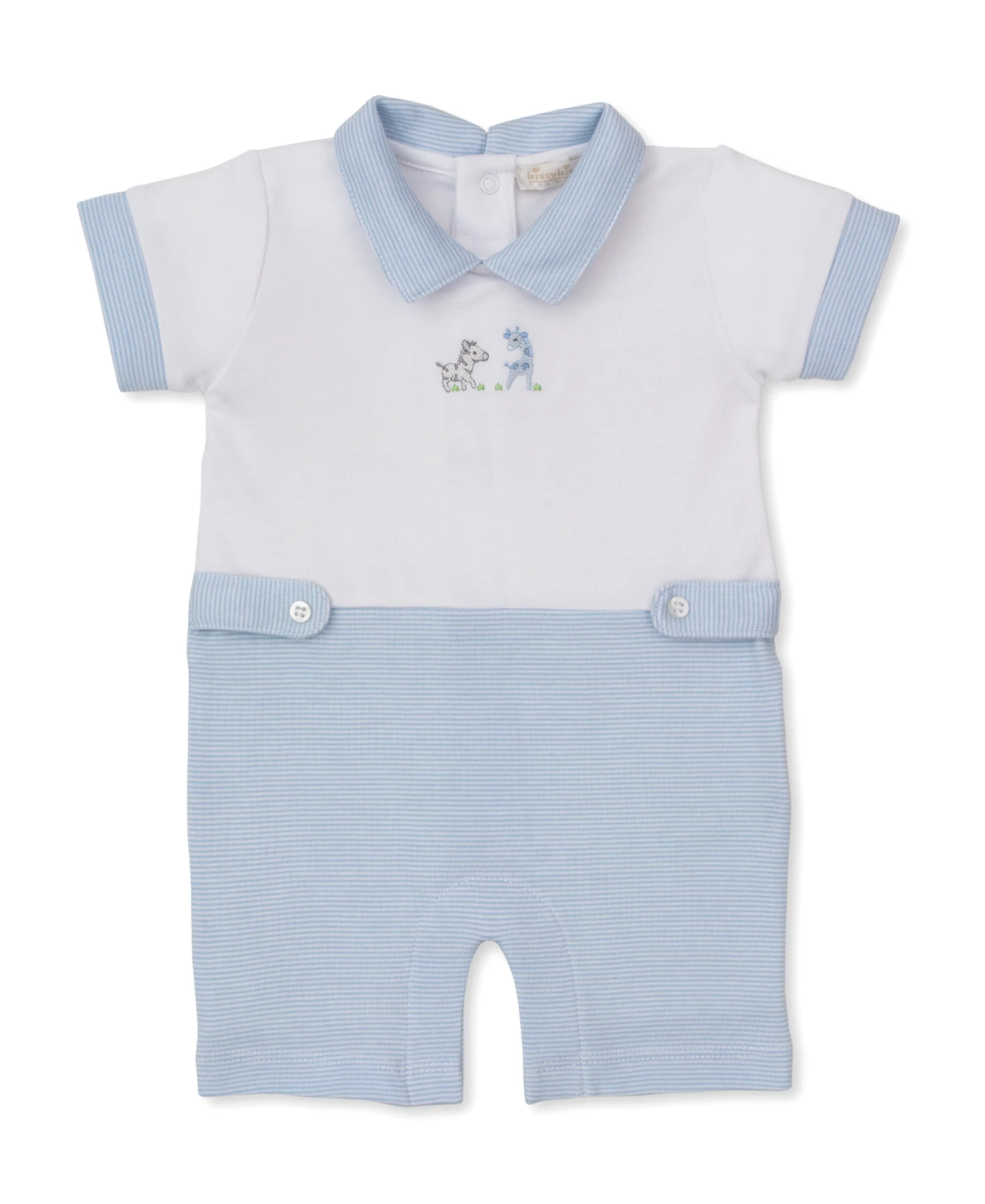 SCE Safari Party Blue Hand Emb. Short Playsuit - Image 2