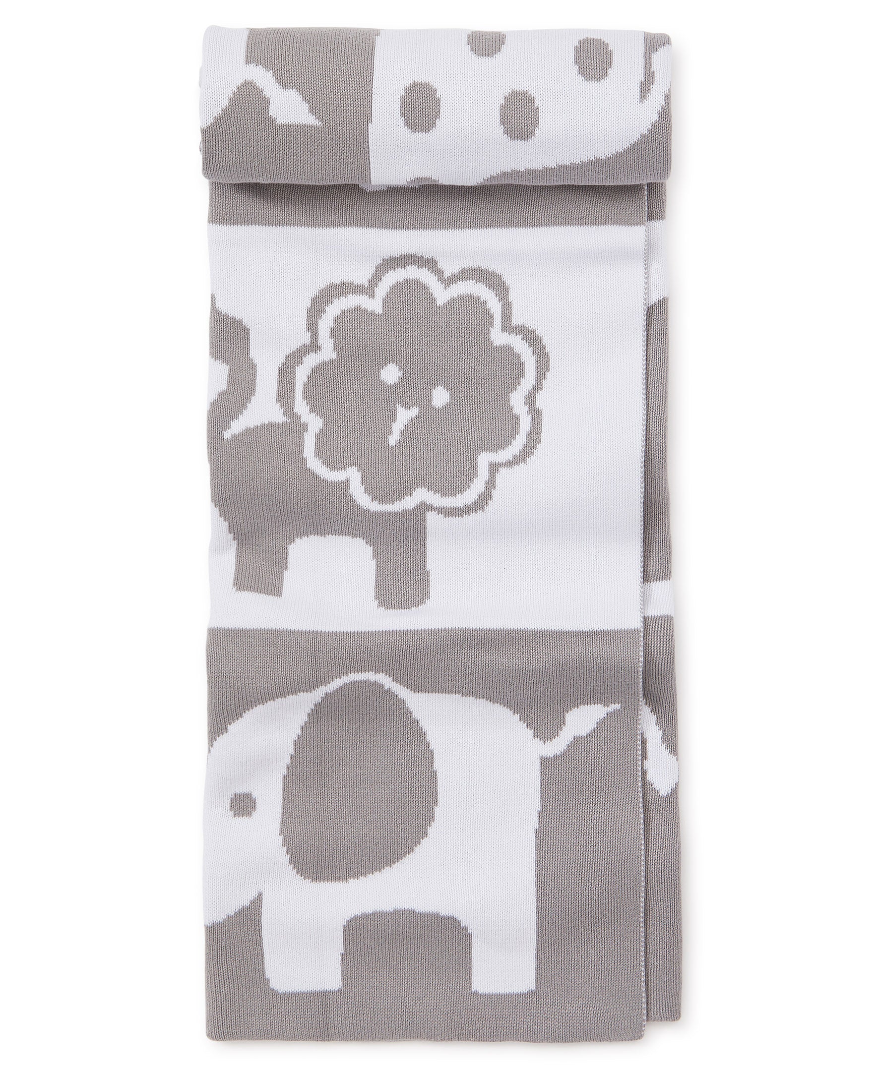 Silver Jungle Knit Novelty Blanket - Image 2