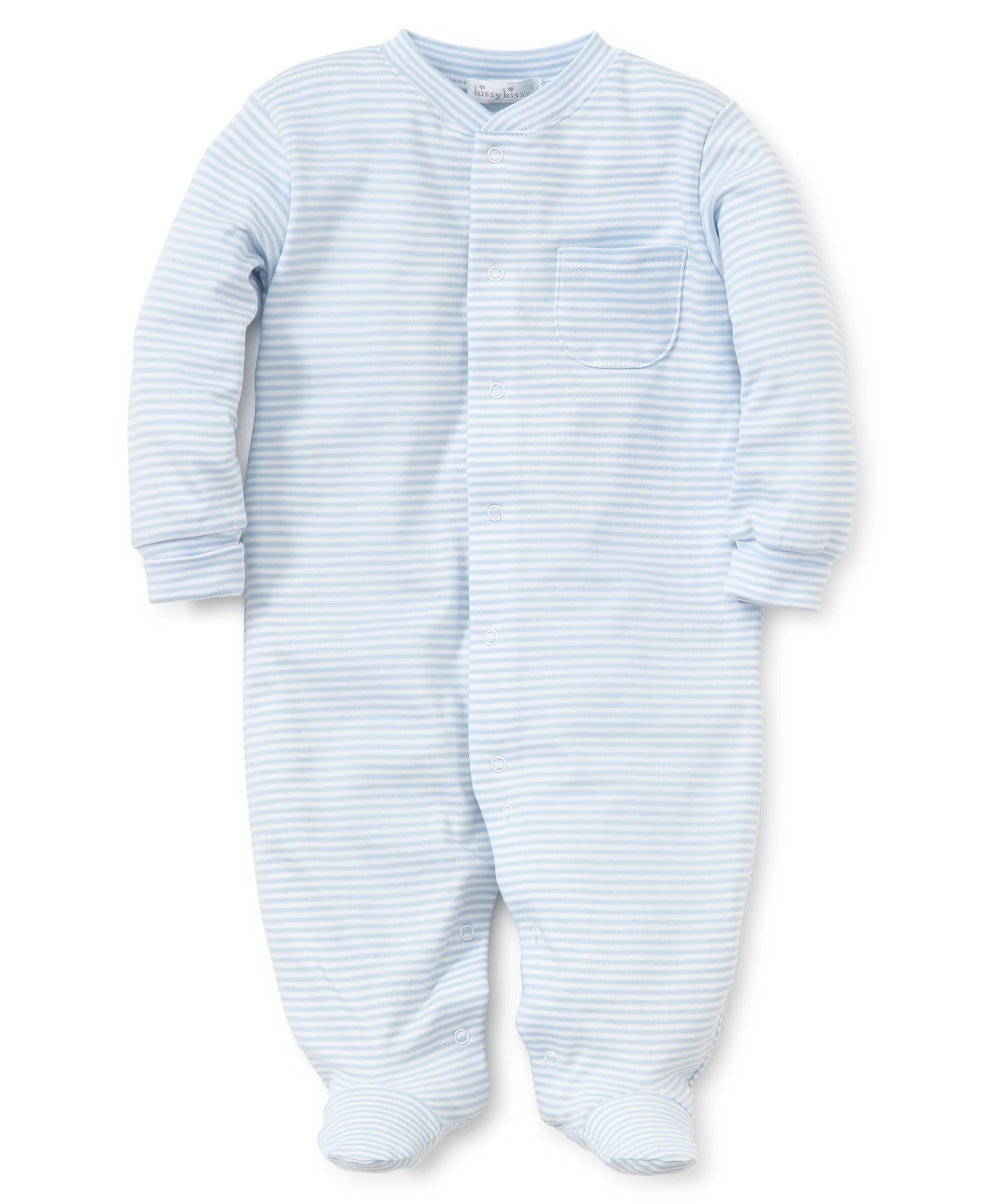Simple Stripes Blue Large Footie