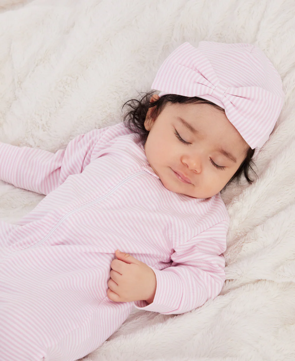 Simple Stripes Pink Hat