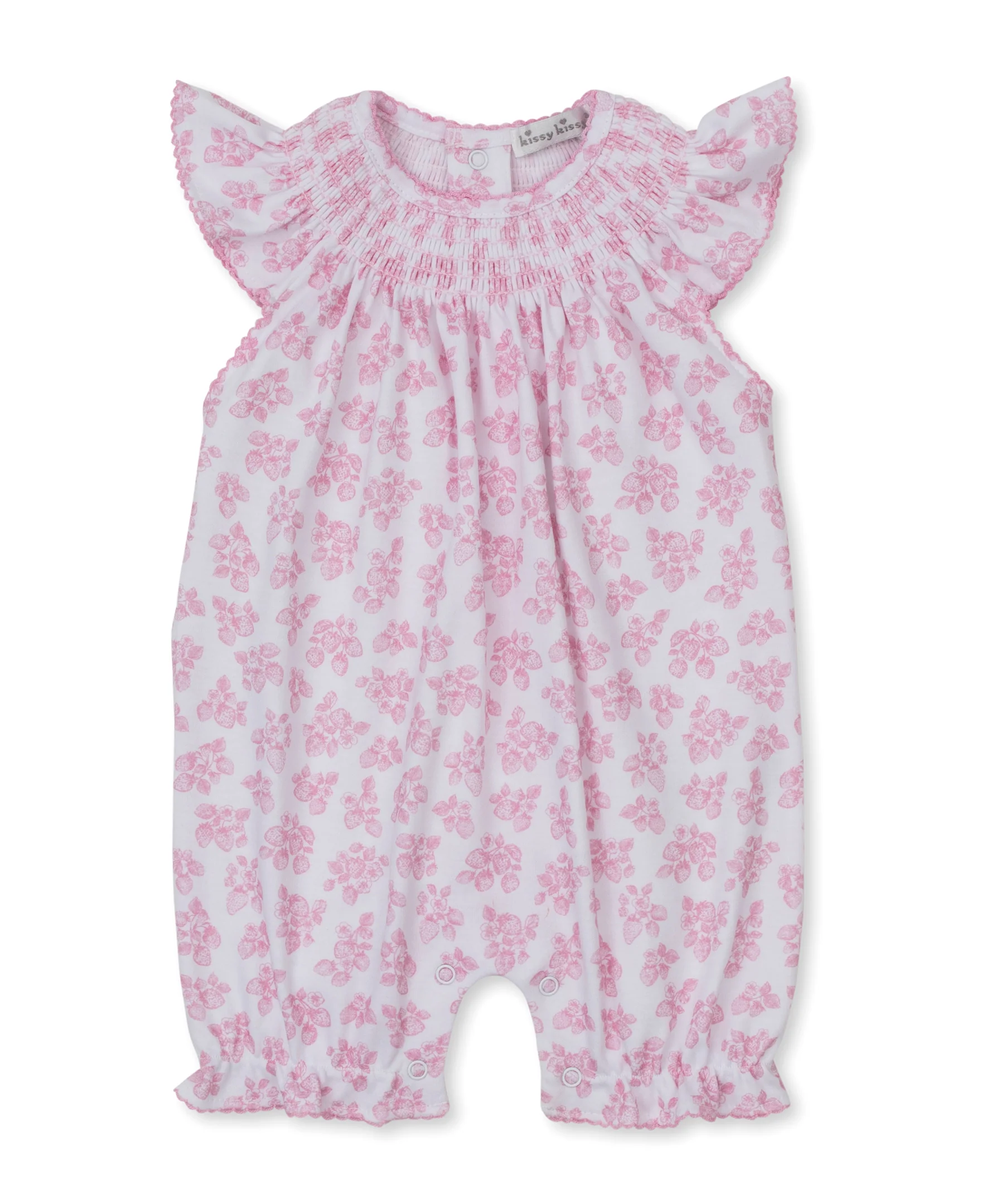Simply Strawberries Short Smocked Playsuit