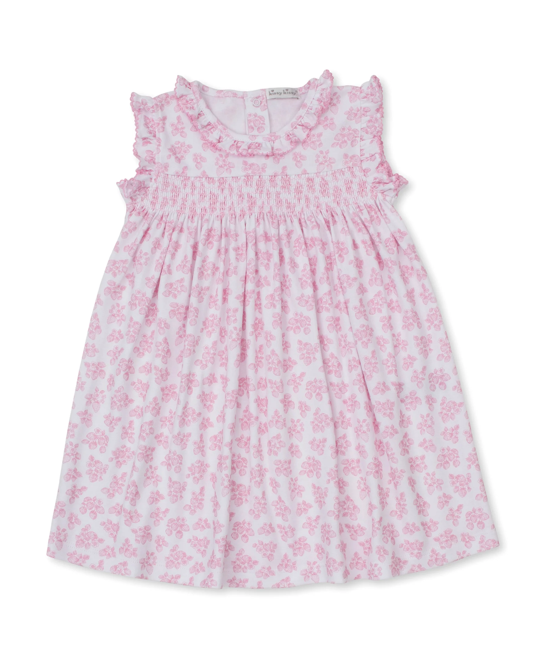 Simply Strawberries Smocked Toddler Dress