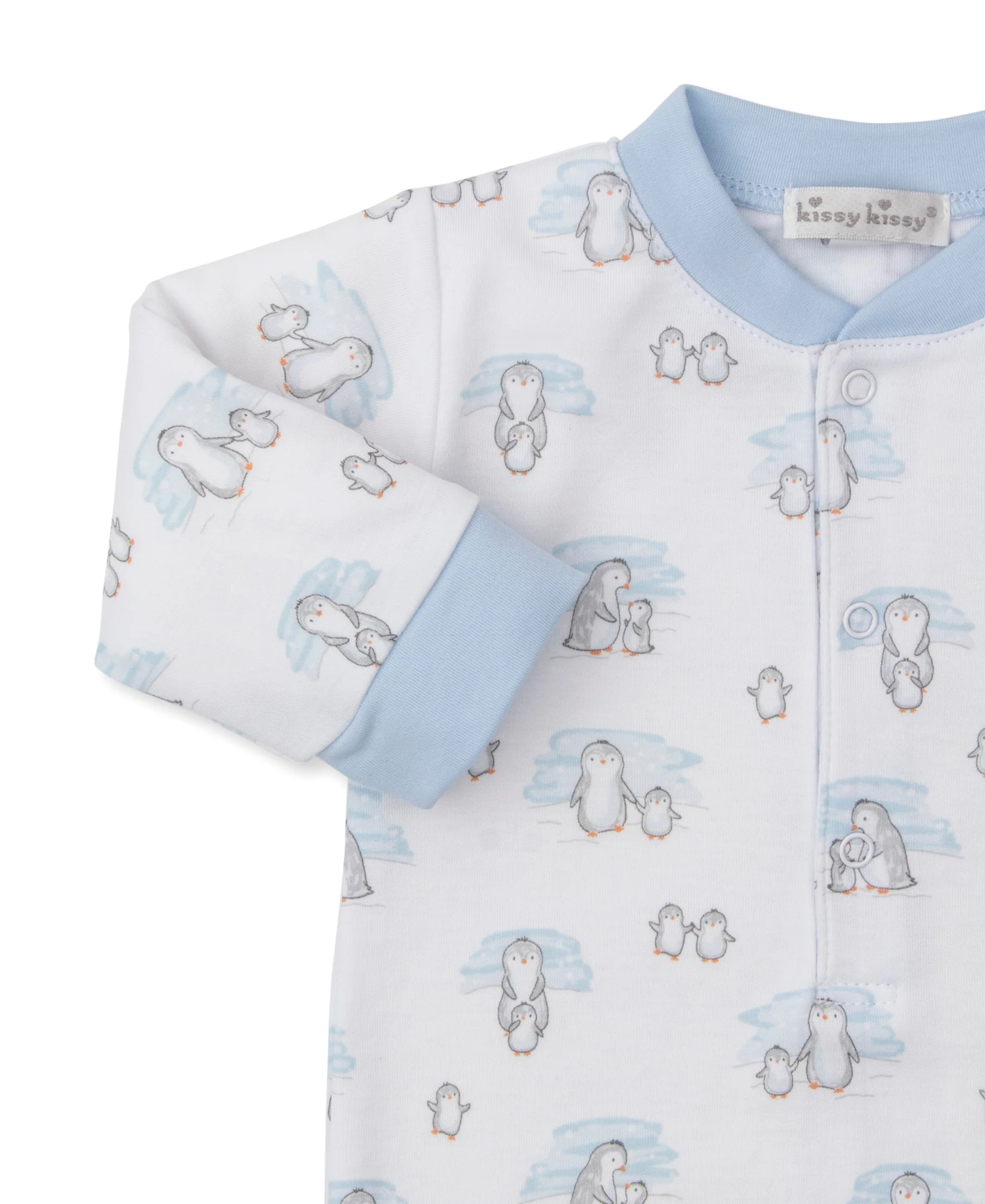 Snow Happy Penguins Blue Playsuit - Image 3