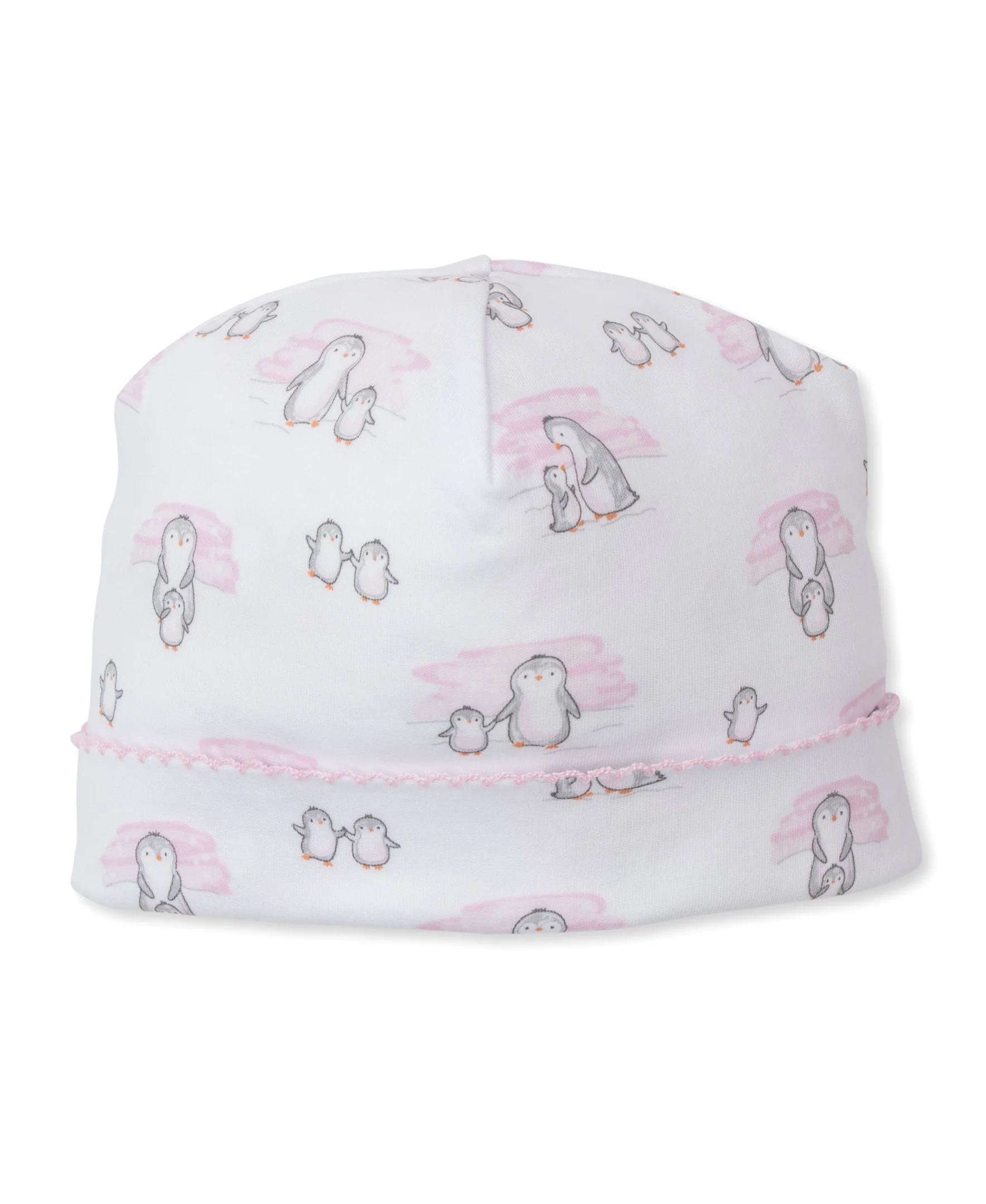Snow Happy Penguins Pink Hat
