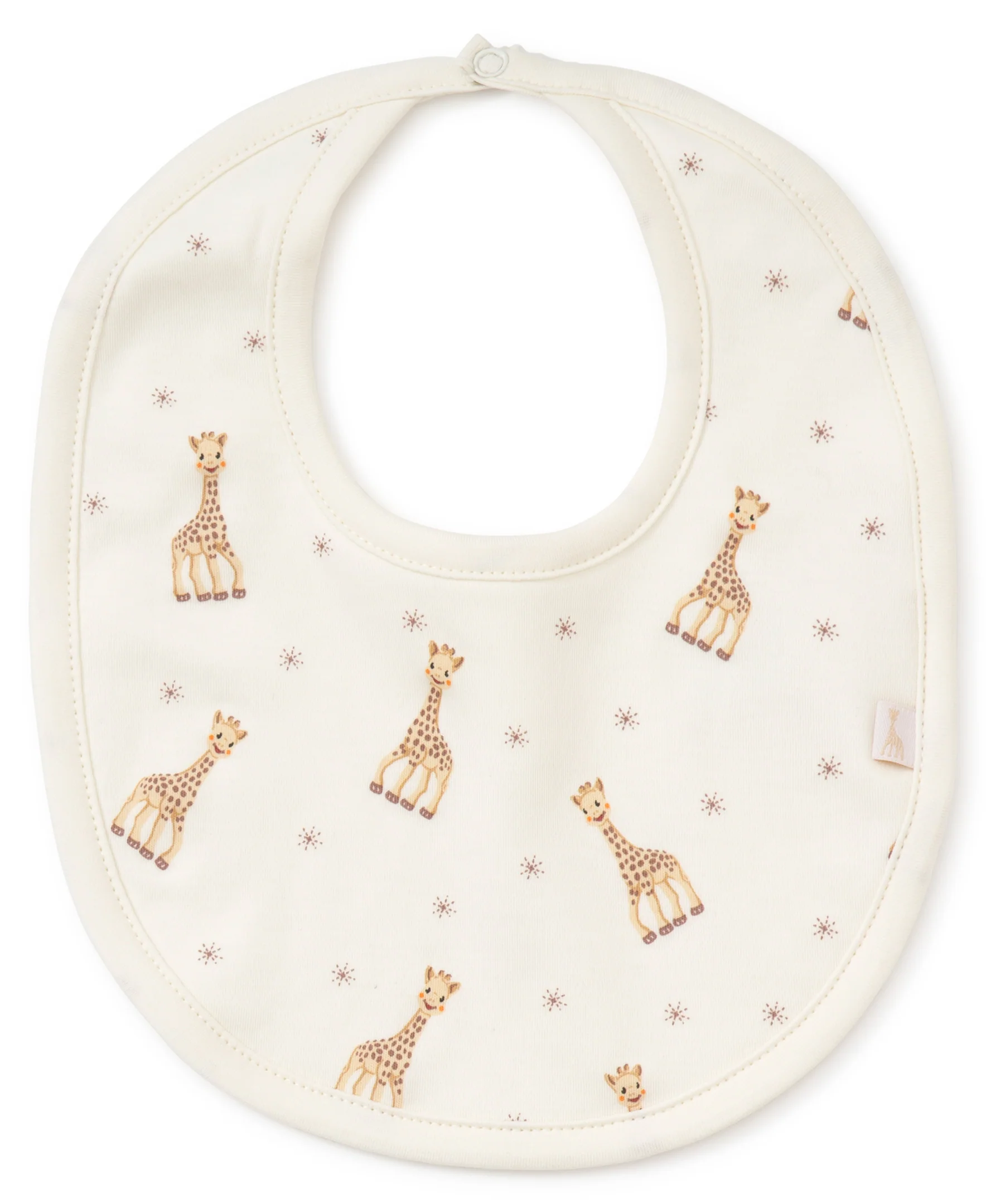 Sophie la girafe Ecru Print Bib