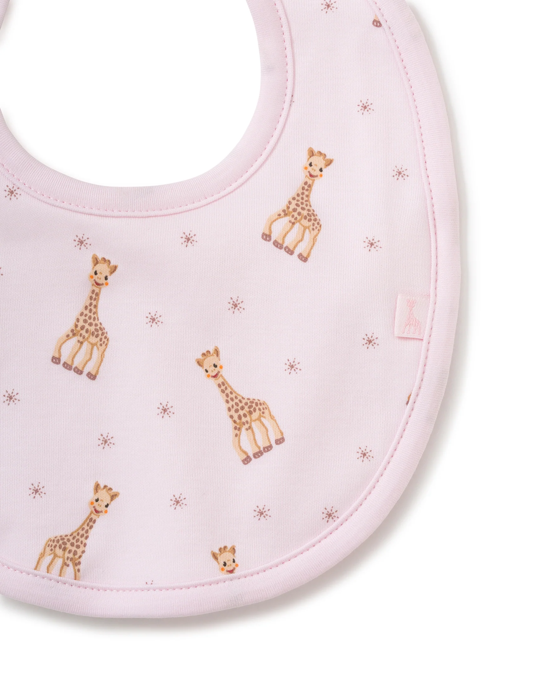 Sophie la girafe Pink Print Bib - Image 2