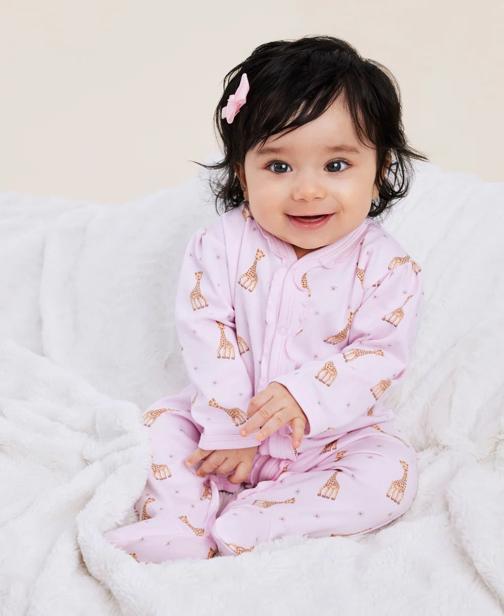 Sophie la girafe Pink Print Footie - Image 3