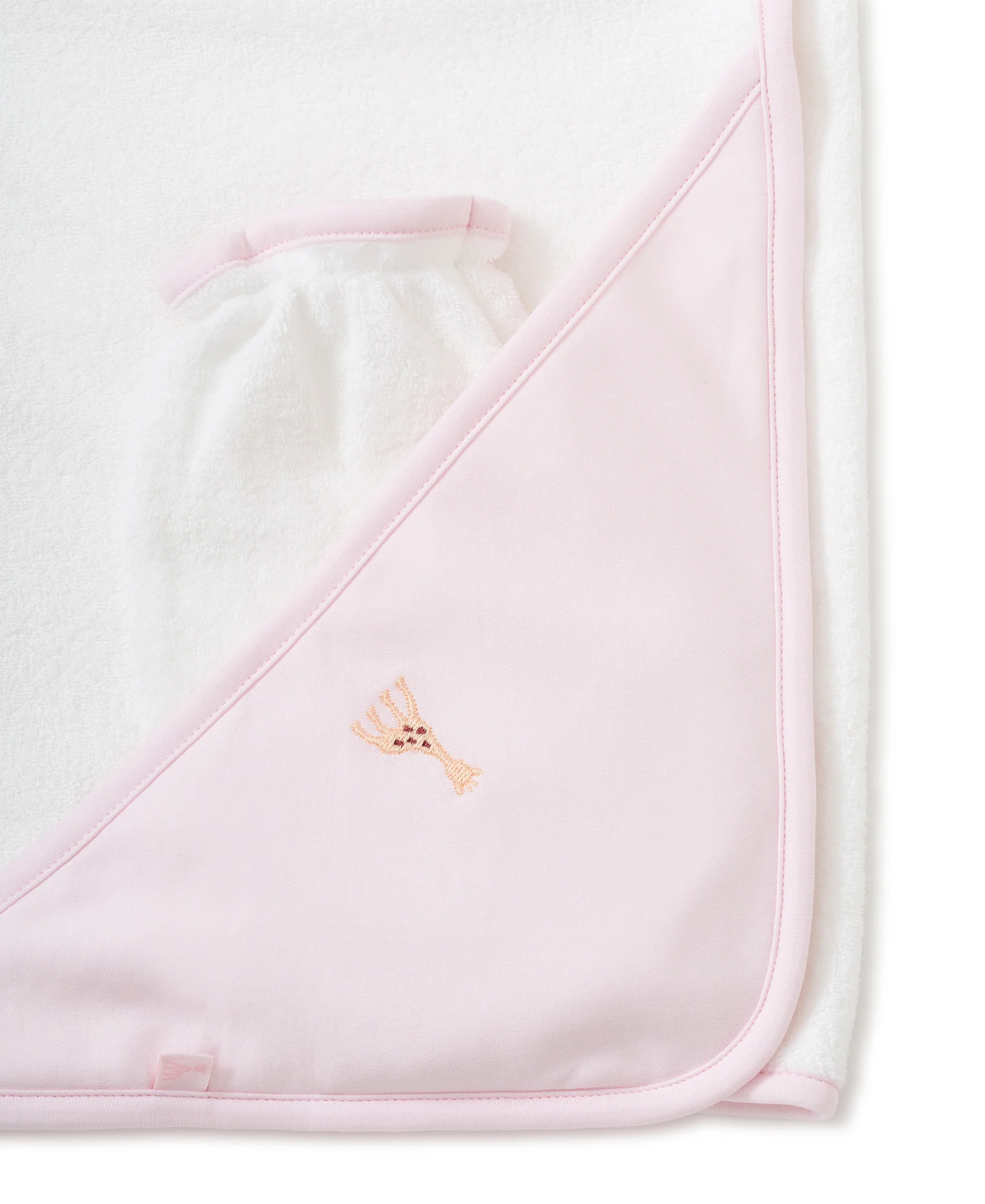 Sophie la girafe Pink Hooded Towel & Mitt Set - Image 4