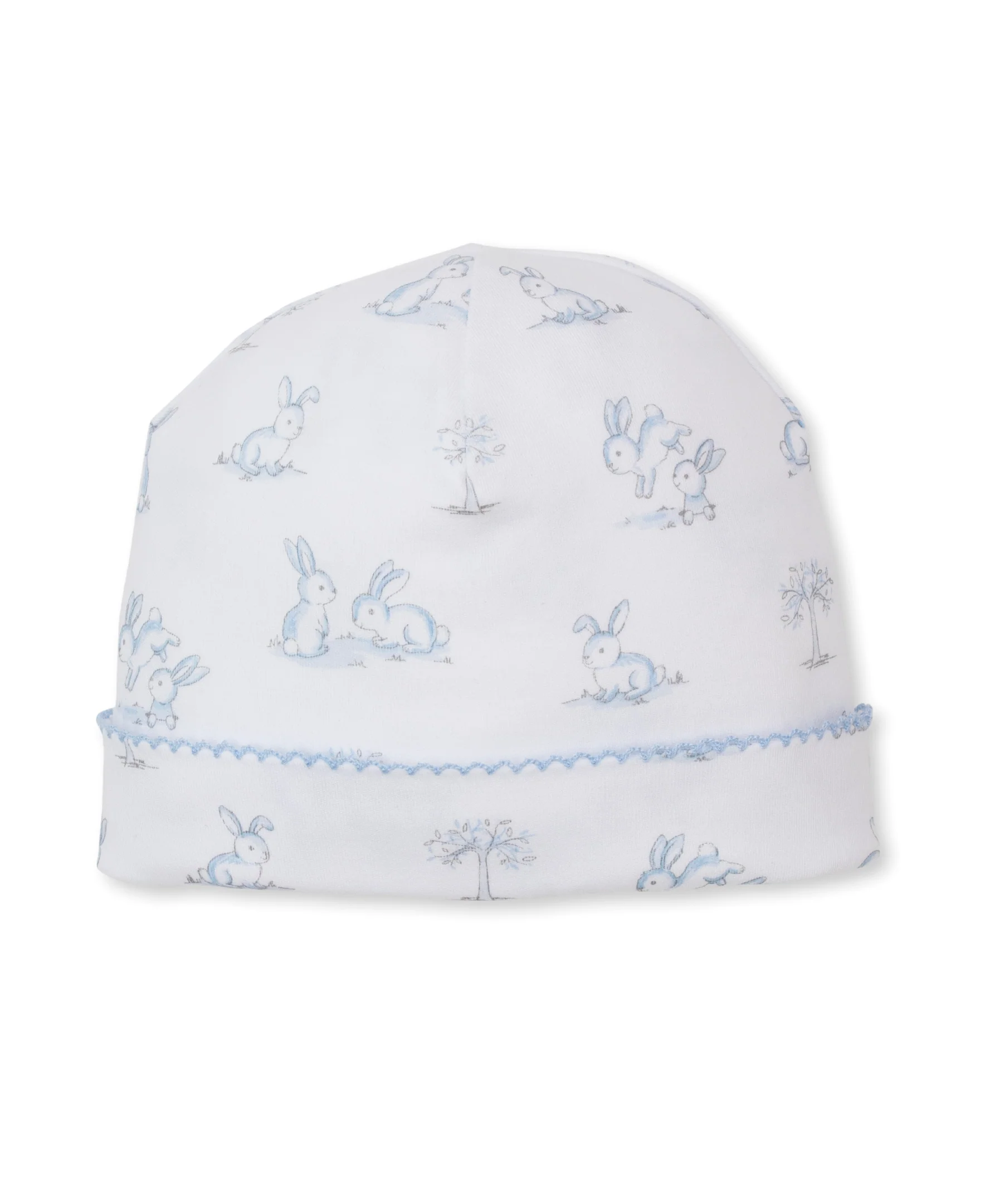 Springtime Bunny Fun Blue Hat