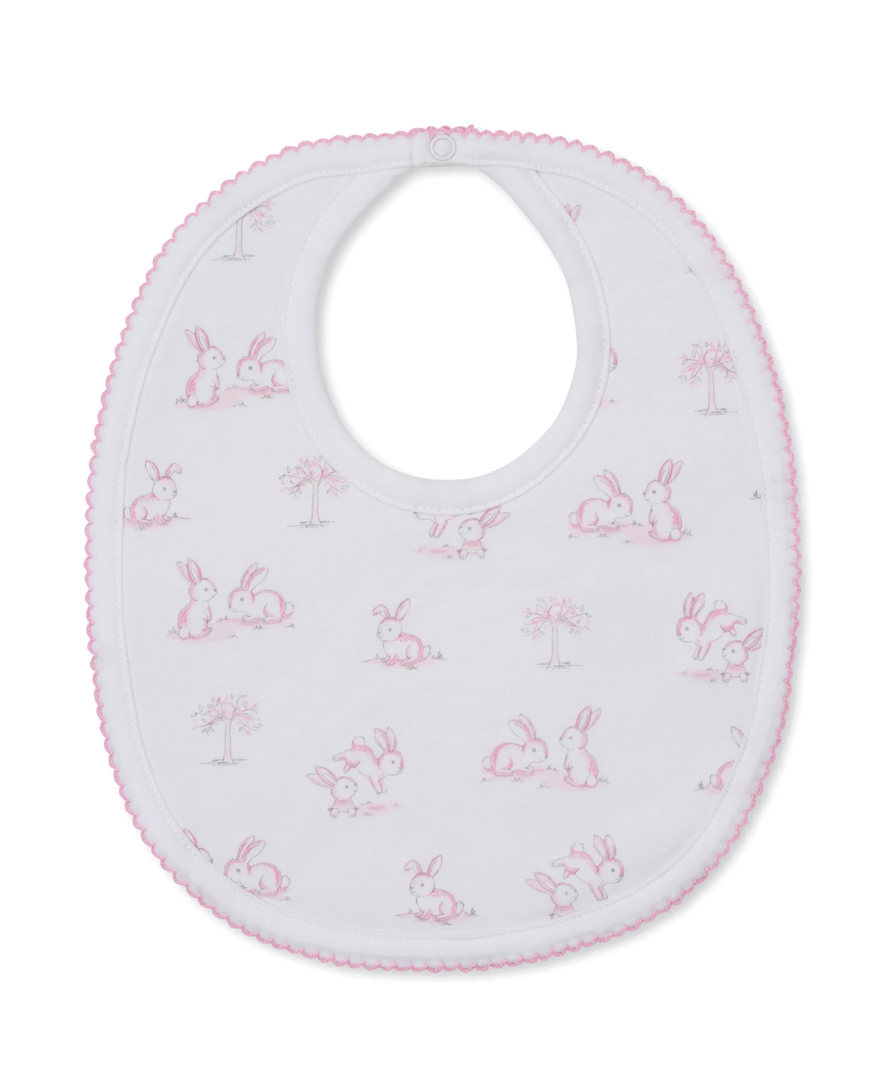 Springtime Bunny Fun Pink Bib - Image 3