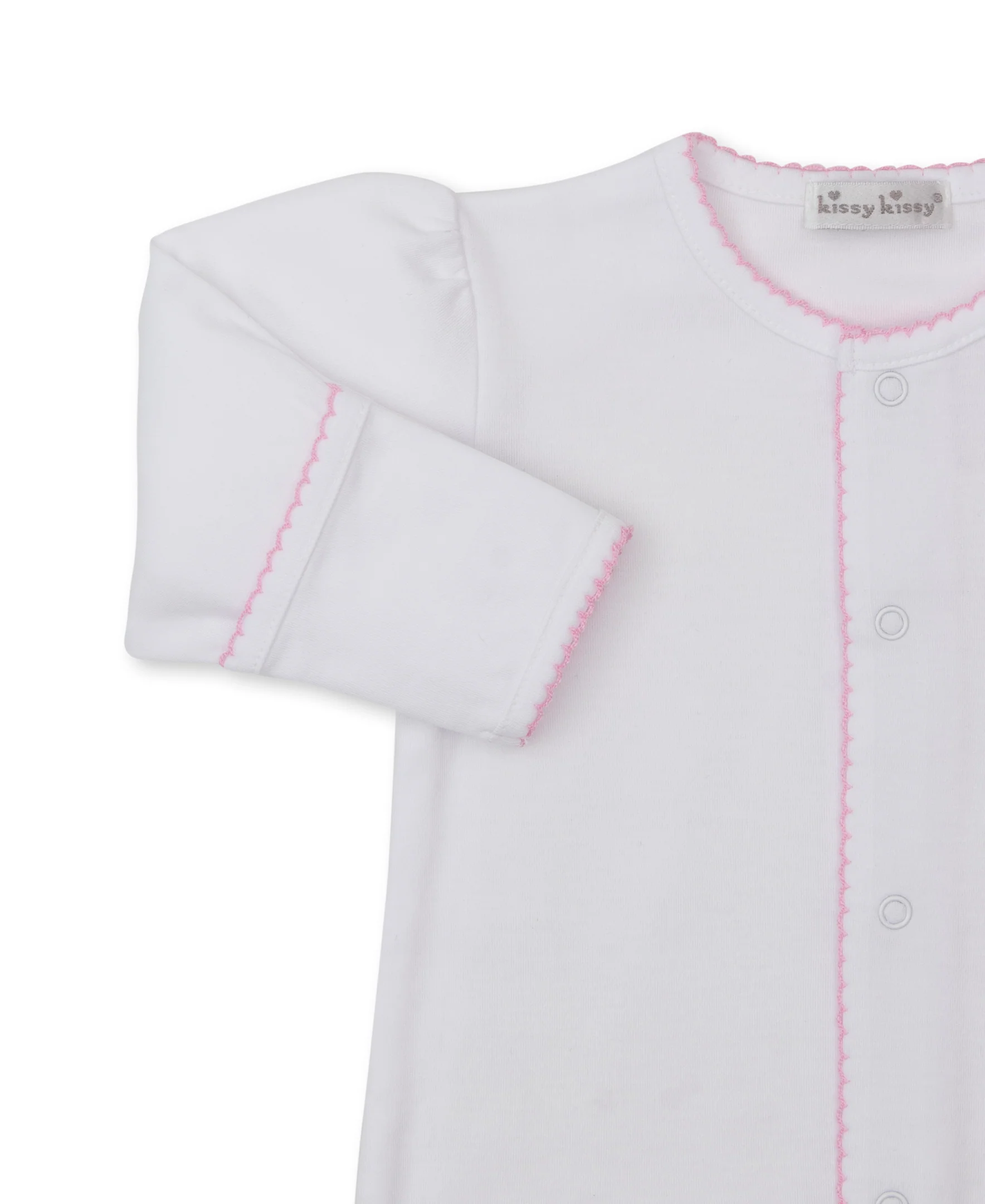 Springtime Bunny Fun White/Pink Footie & Hat Set - Image 2