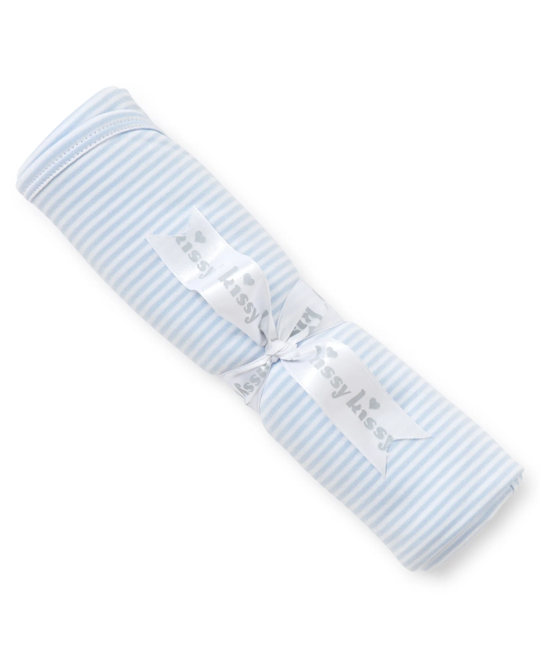 Simple Stripes Blue Blanket - Image 2