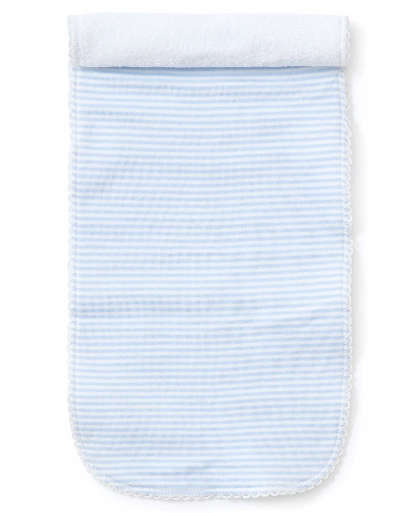 Simple Stripes Blue Burp Cloth
