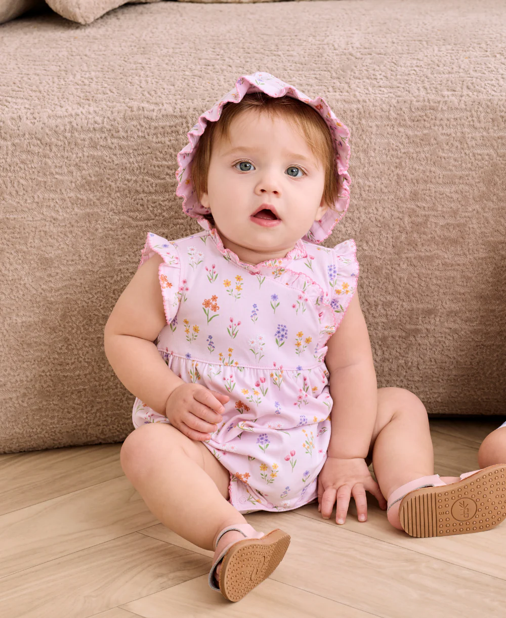 Summer Wildflowers Pink Sleeveless Playsuit