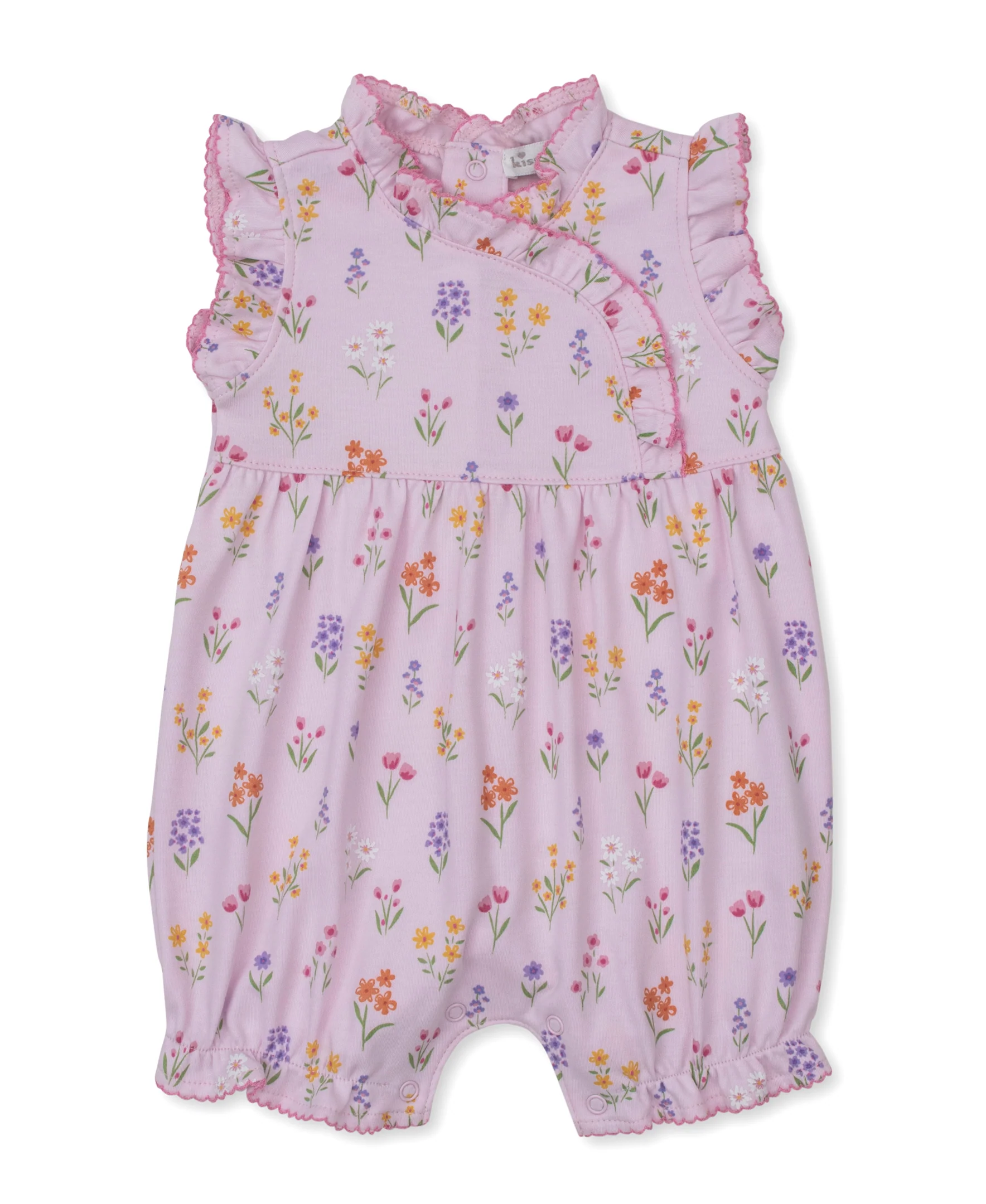 Summer Wildflowers Pink Sleeveless Playsuit - Image 2