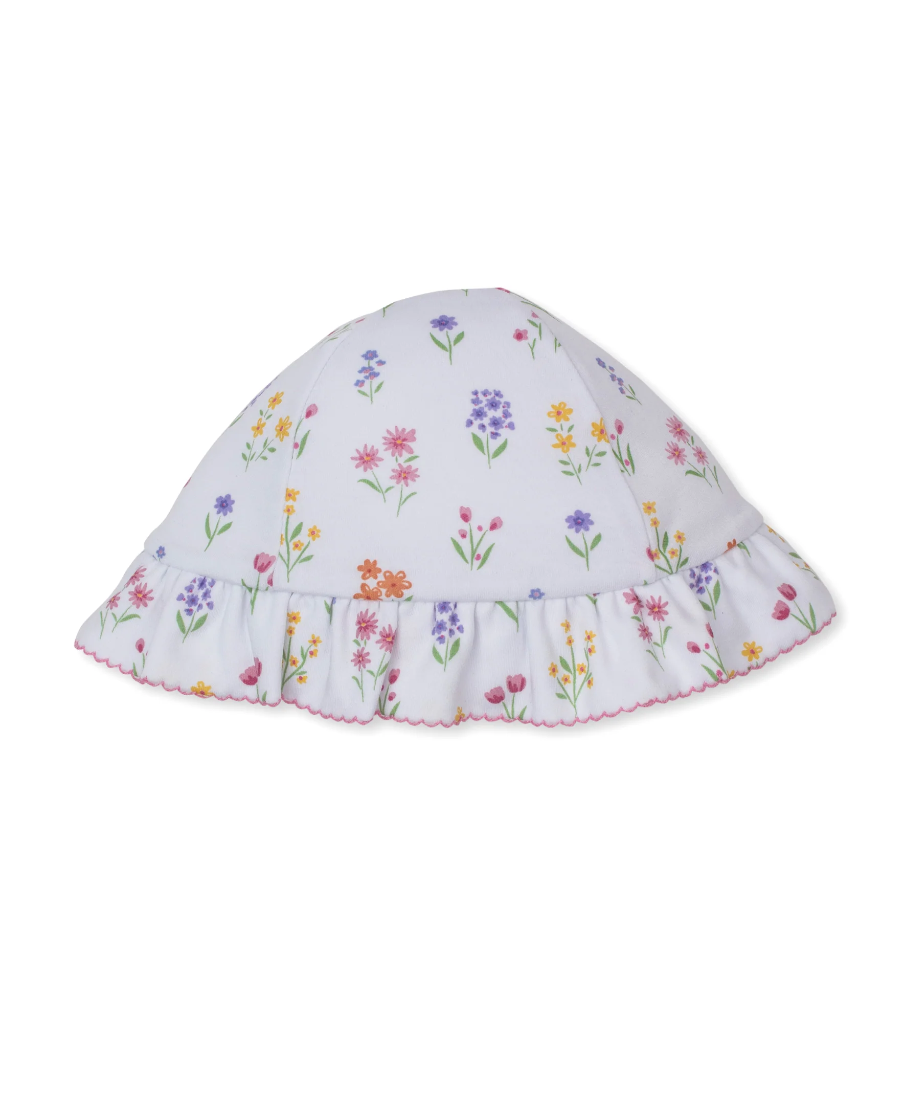 Summer Wildflowers White Floppy Hat