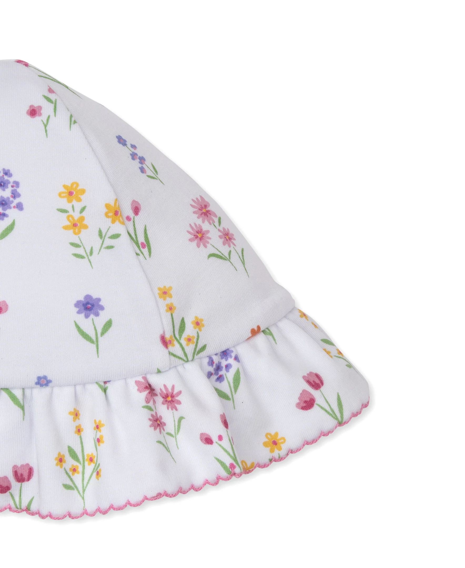 Summer Wildflowers White Floppy Hat - Image 2