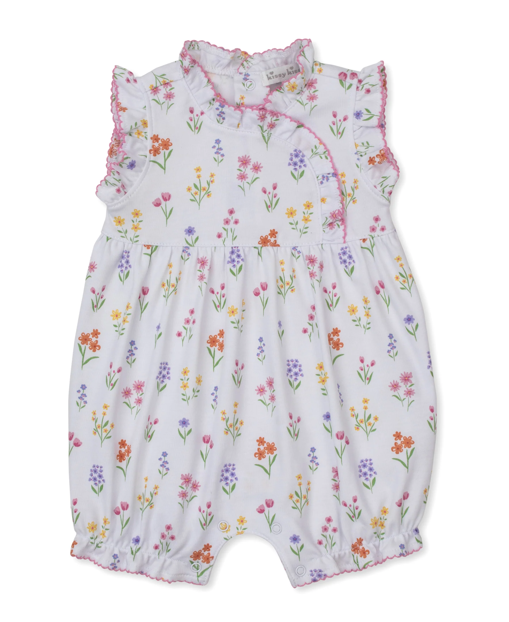 Summer Wildflowers White Sleeveless Playsuit - Image 2