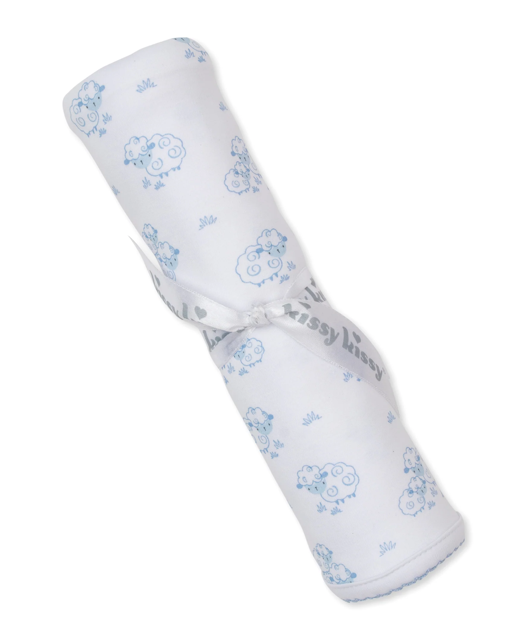 Sweet Sheep Blue Blanket - Image 2