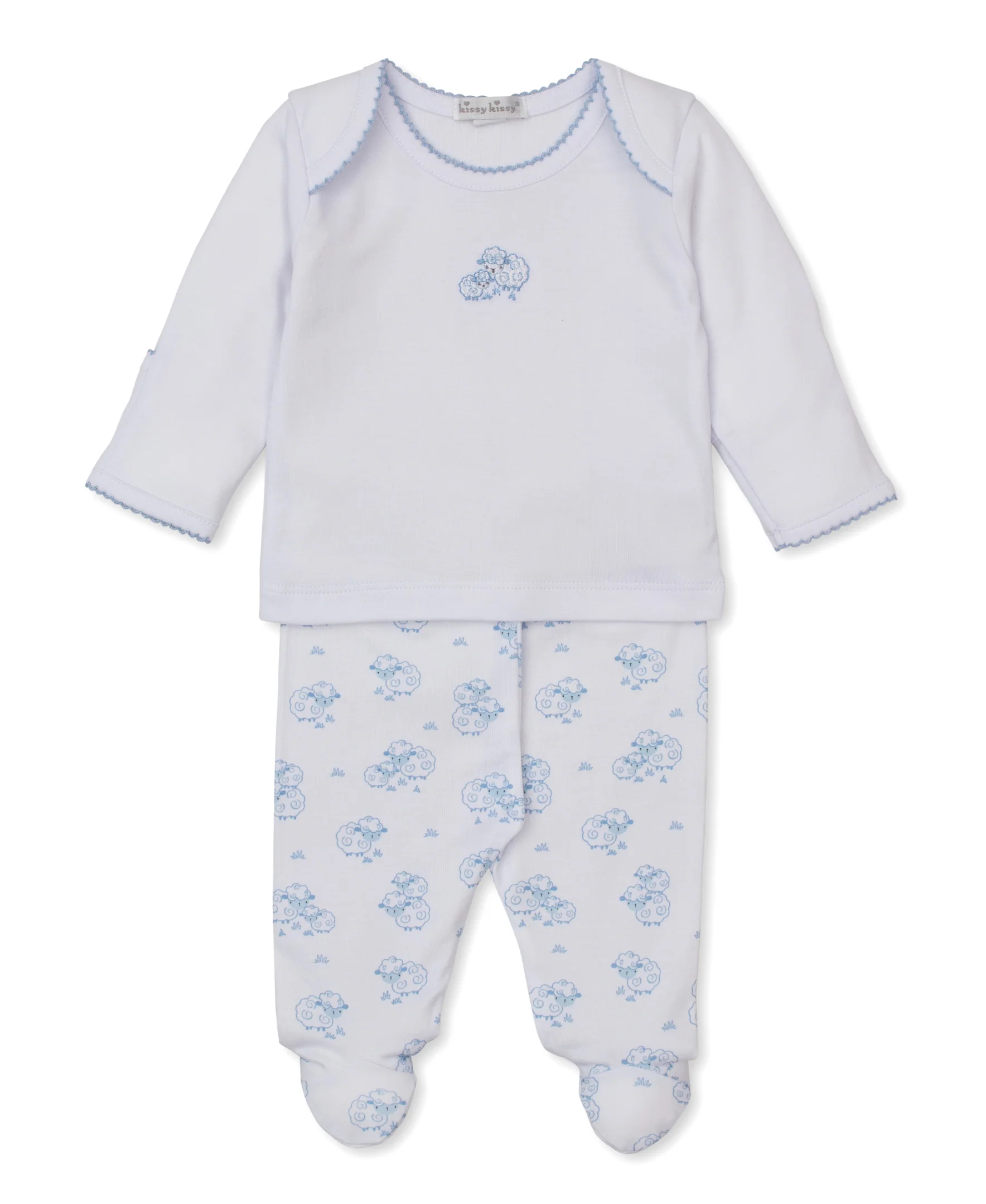 Sweet Sheep Blue Footed Pant Set