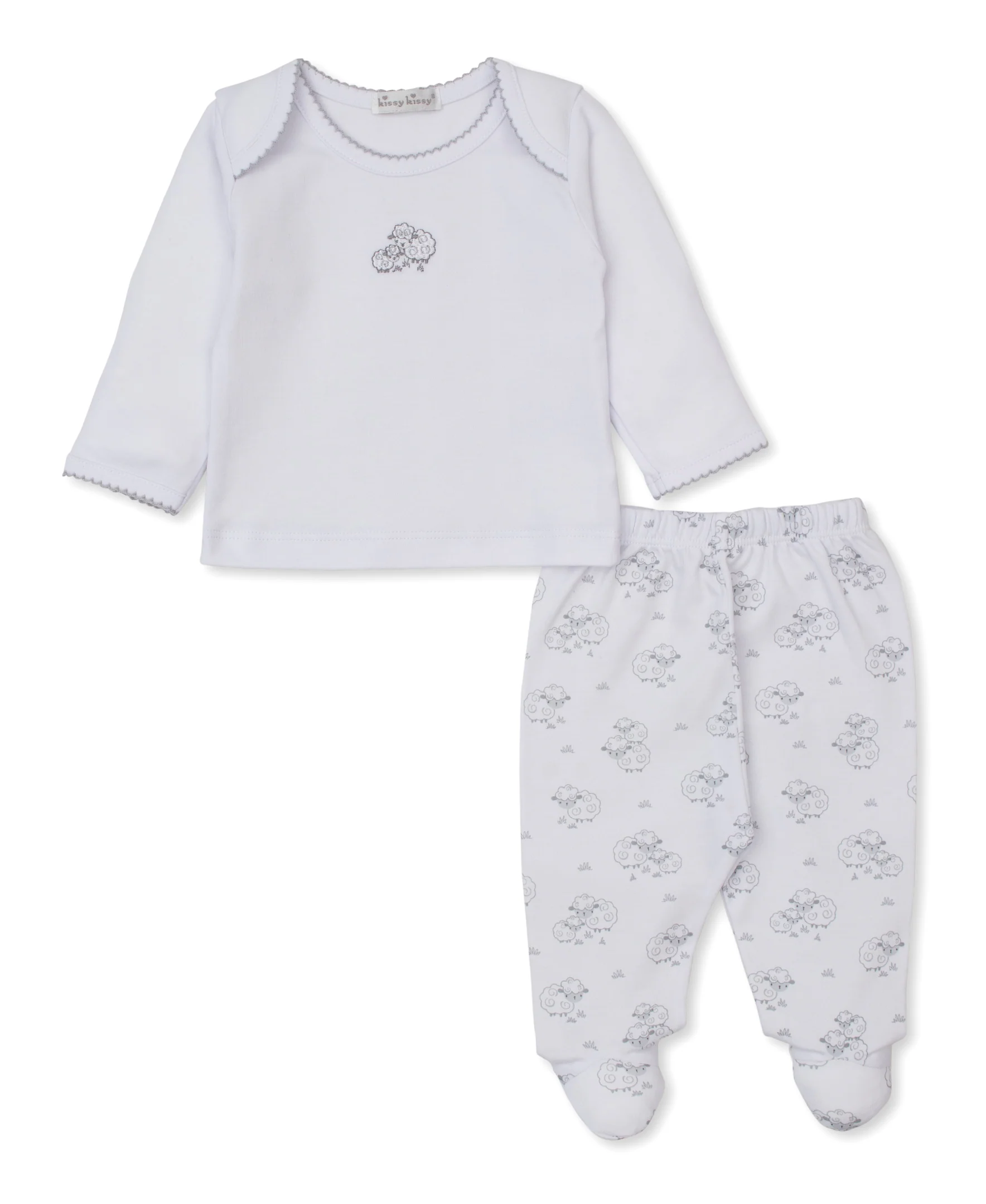 Sweet Sheep Silver Footed Pant Set - Image 2