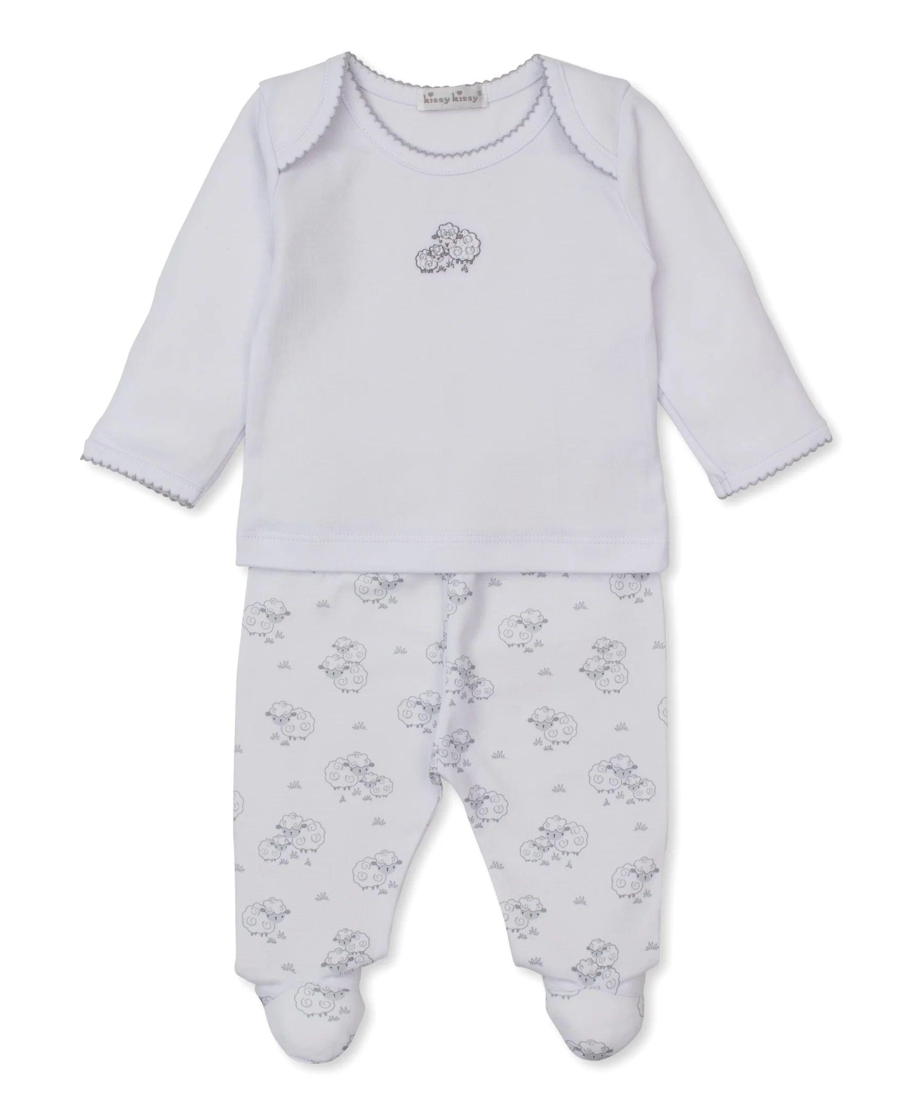 Sweet Sheep Silver Footed Pant Set - Image 4